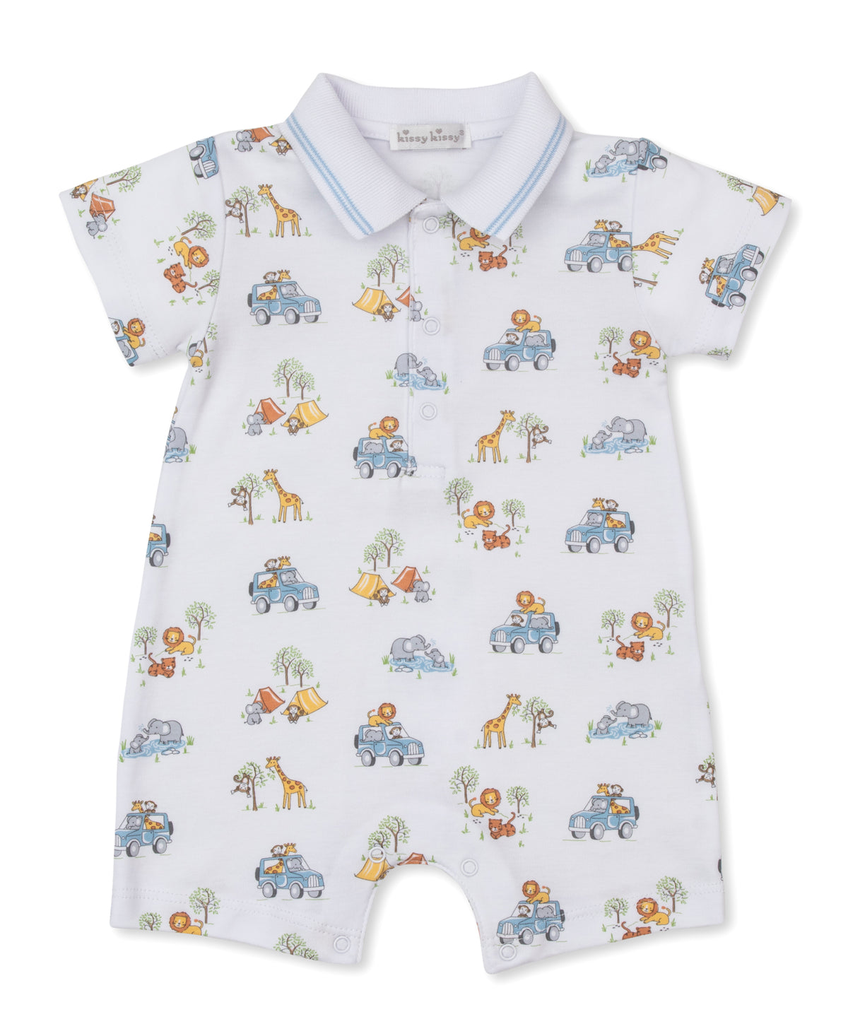 Jungle Safari Short Playsuit w/ Collar - Kissy Kissy