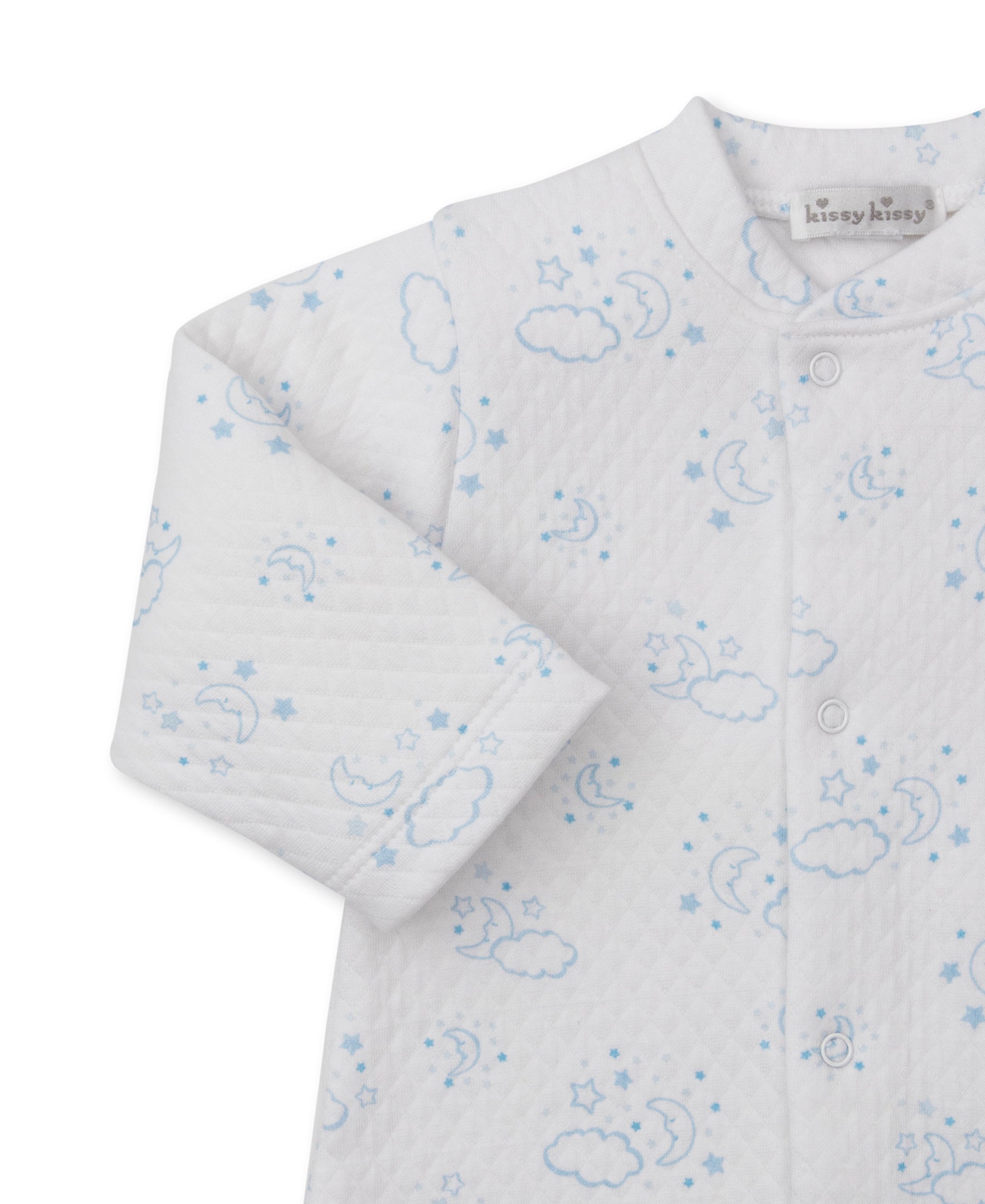 Cheerful Goodnight Blue Jacquard Convertible Gown - Kissy Kissy