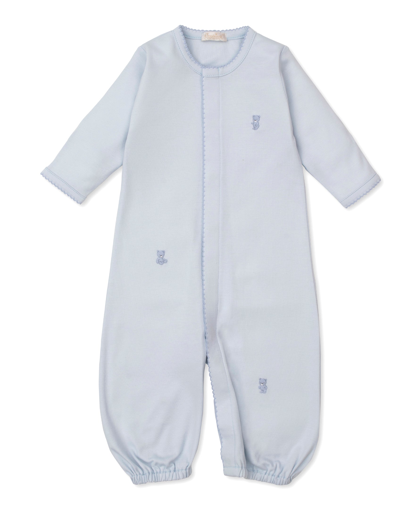 SCE Teddy Bear Time Blue Hand Emb. Conv. Gown - Kissy Kissy