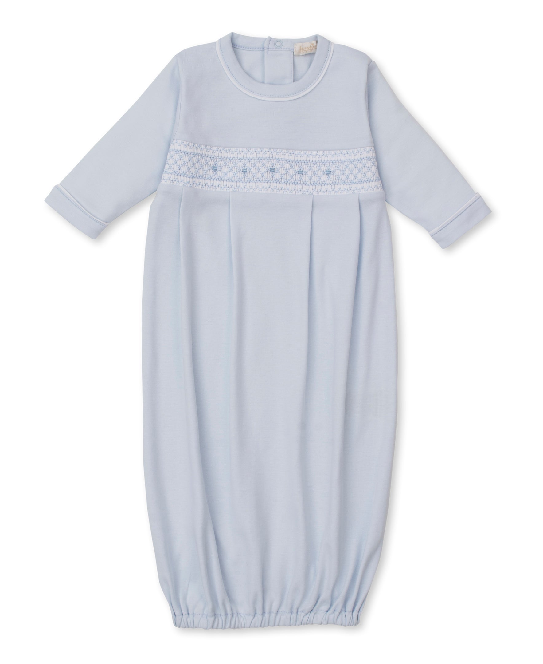 CLB Fall 25 Blue Hand Smocked Sack - Kissy Kissy