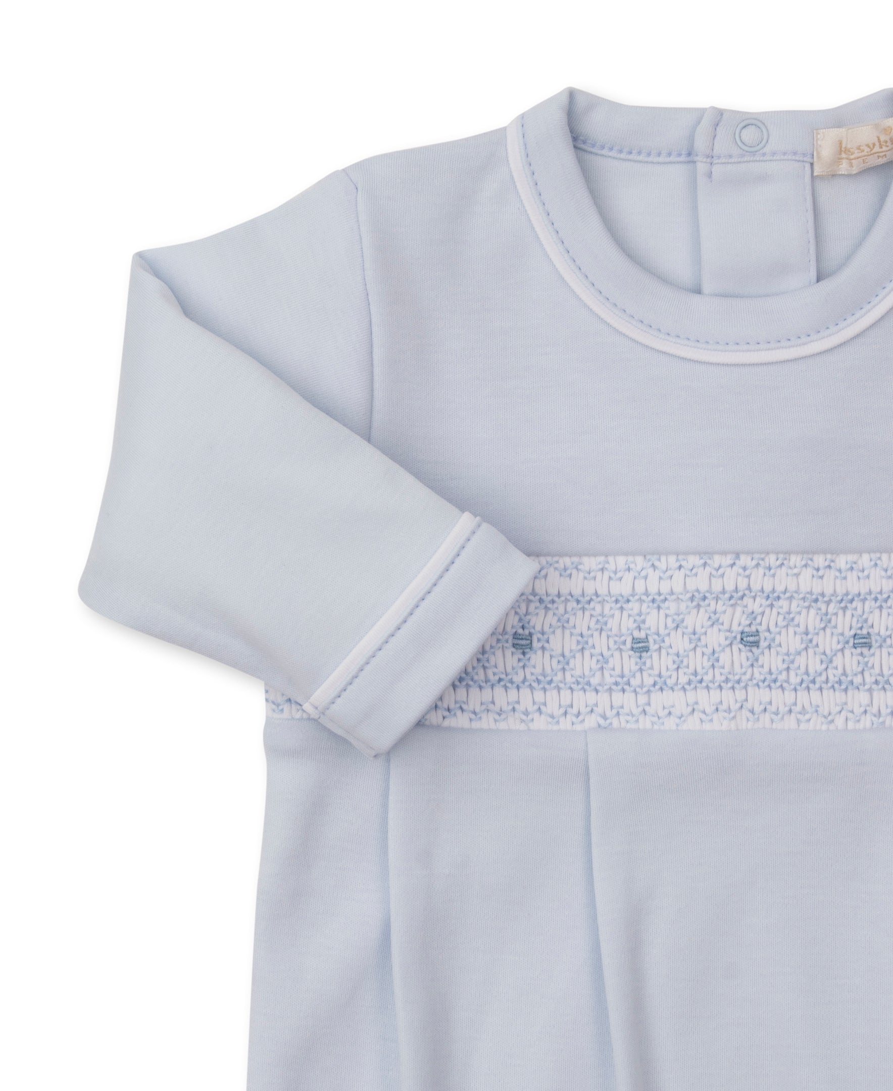 CLB Fall 25 Blue Hand Smocked Sack - Kissy Kissy