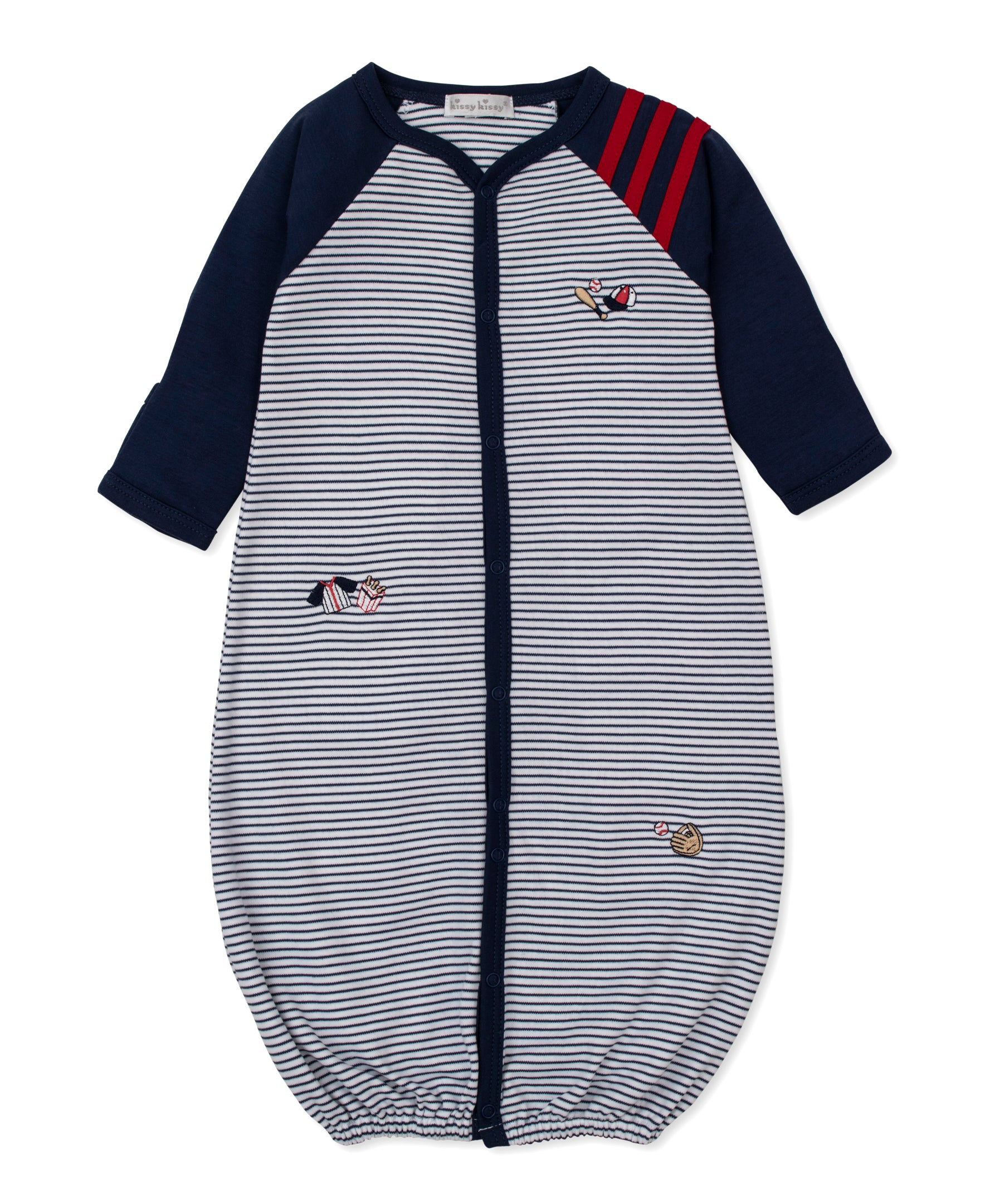 Fly Ball Stripe Convertible Gown - Kissy Kissy