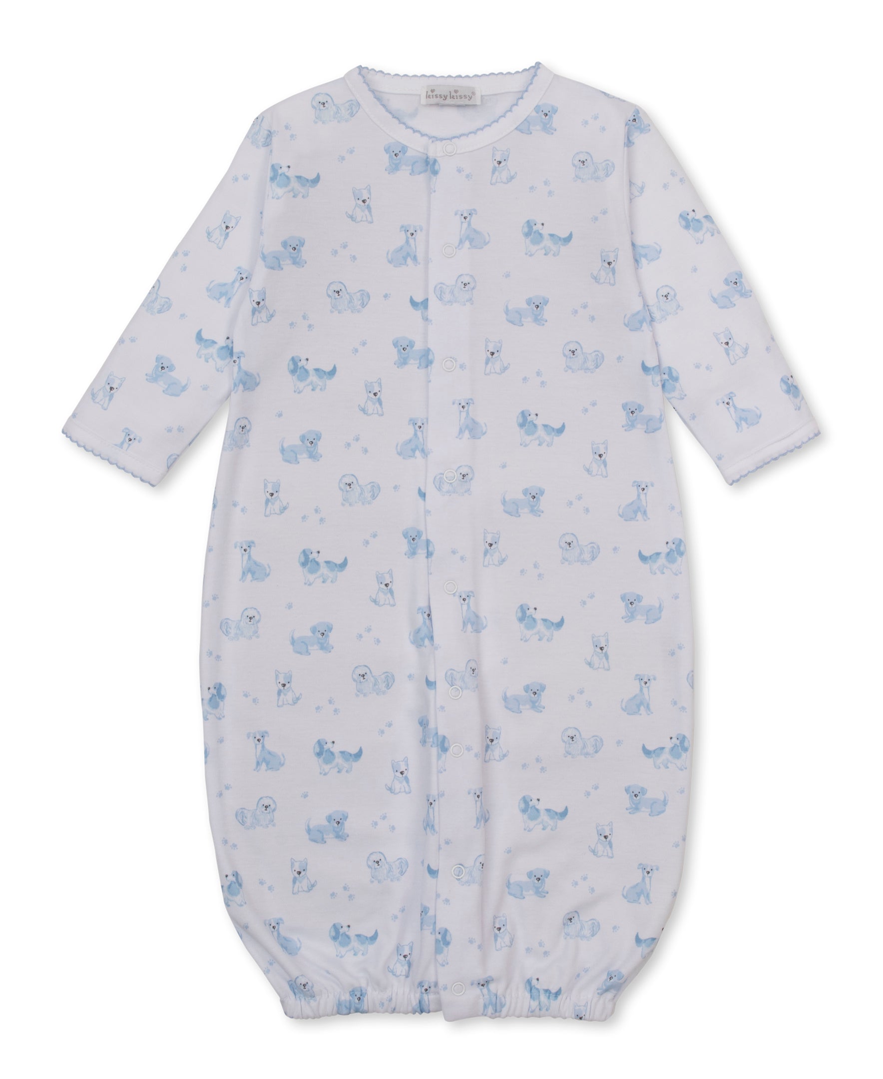 Puppy Paws Blue Convertible Gown - Kissy Kissy