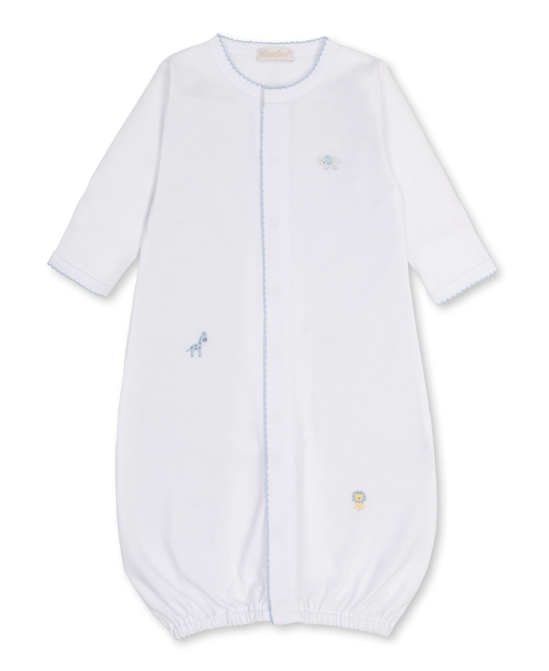 SCE Jungle Hang Out Hand Emb Blue Convertible Gown - Kissy Kissy
