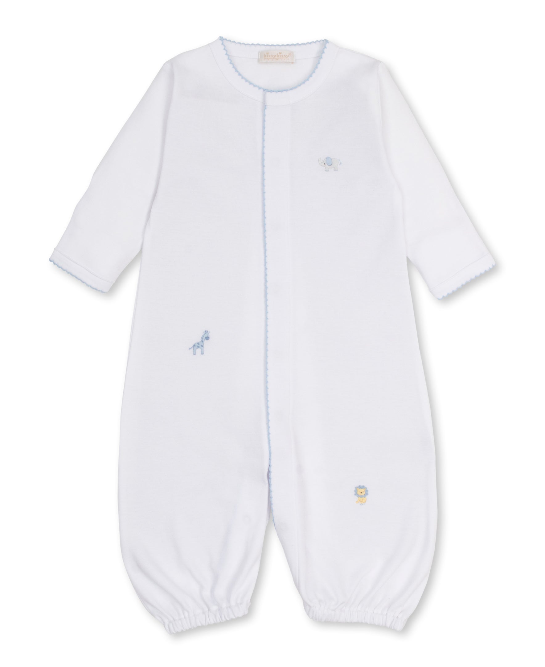 SCE Jungle Hang Out Hand Emb Blue Convertible Gown - Kissy Kissy