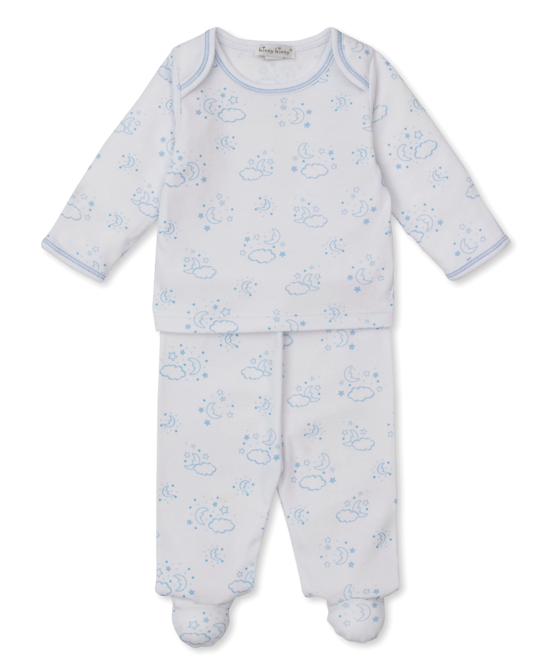 Cheerful Goodnight Blue Footed Pant Set