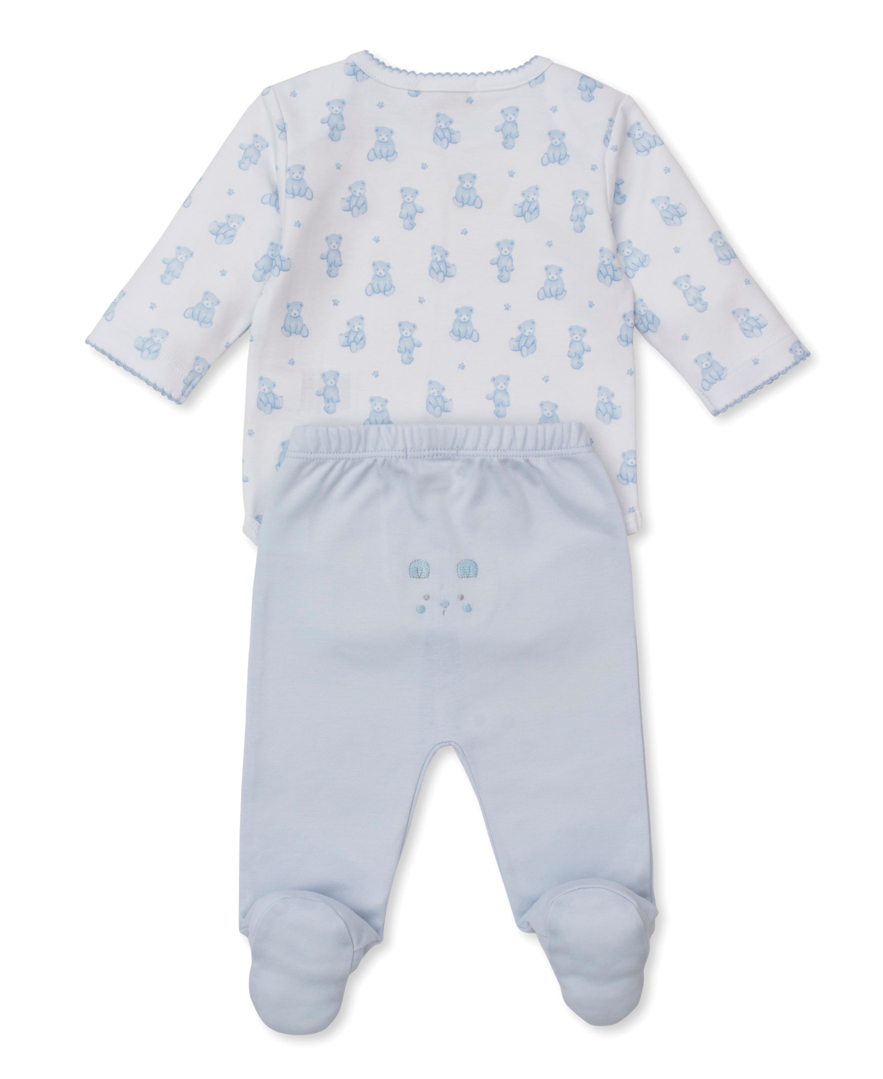 Teddy Bear Time Blue Footed Pant Set - Kissy Kissy