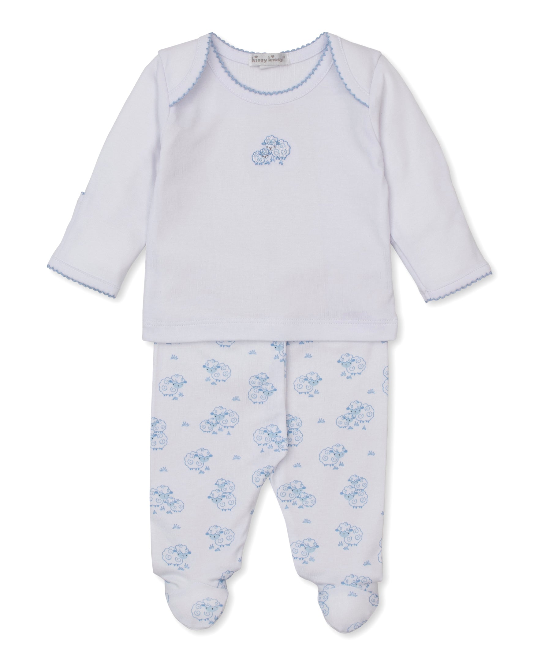 Sweet Sheep Blue Footed Pant Set