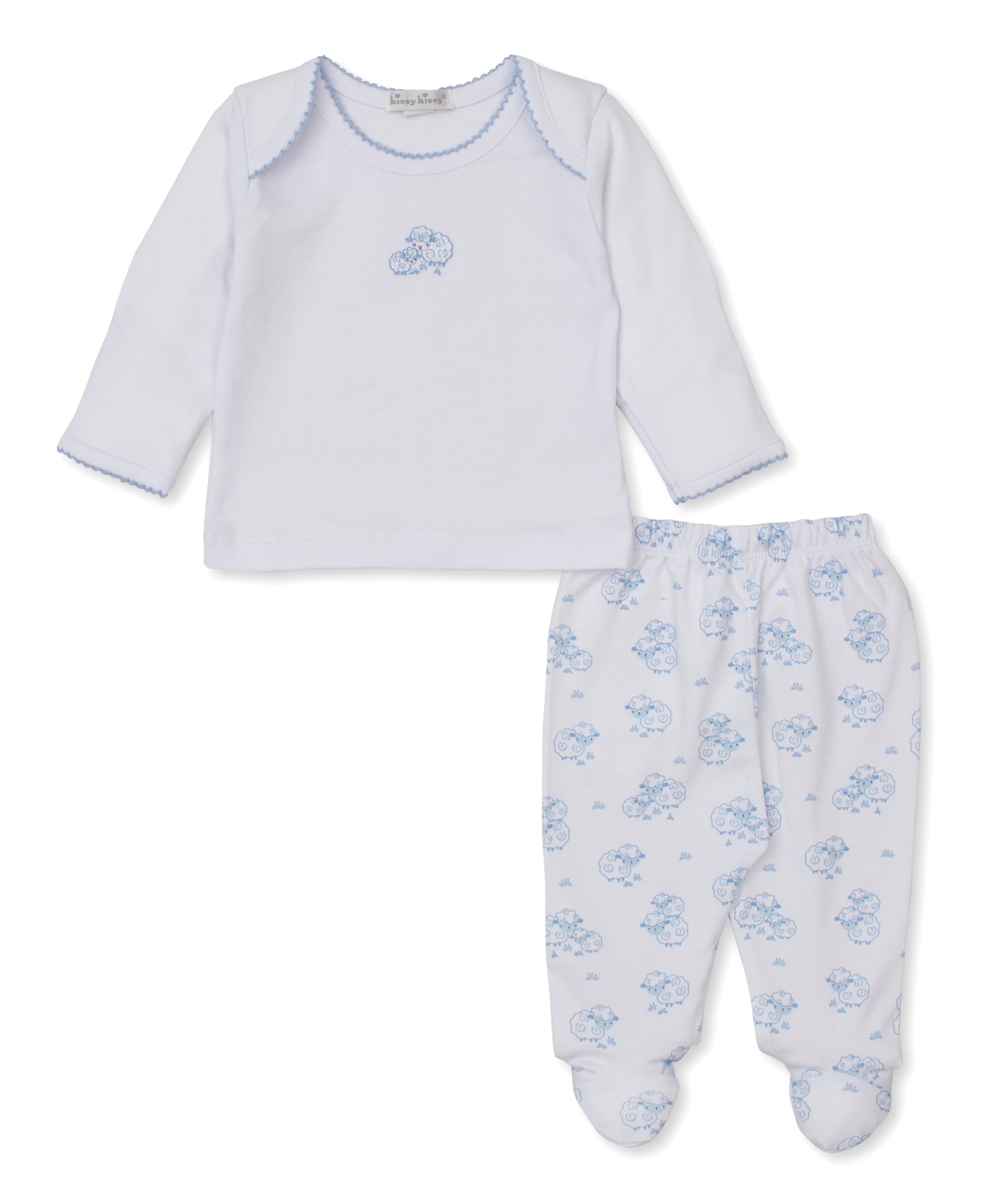 Sweet Sheep Blue Footed Pant Set