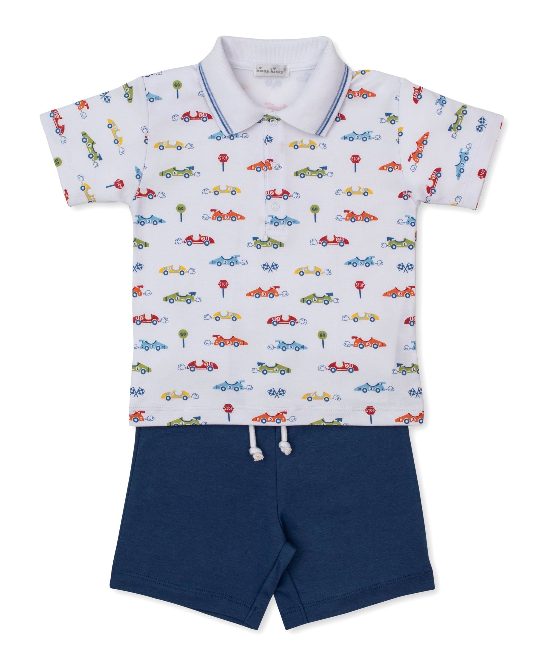 Sizzling Speedway Toddler Bermuda Set - Kissy Kissy