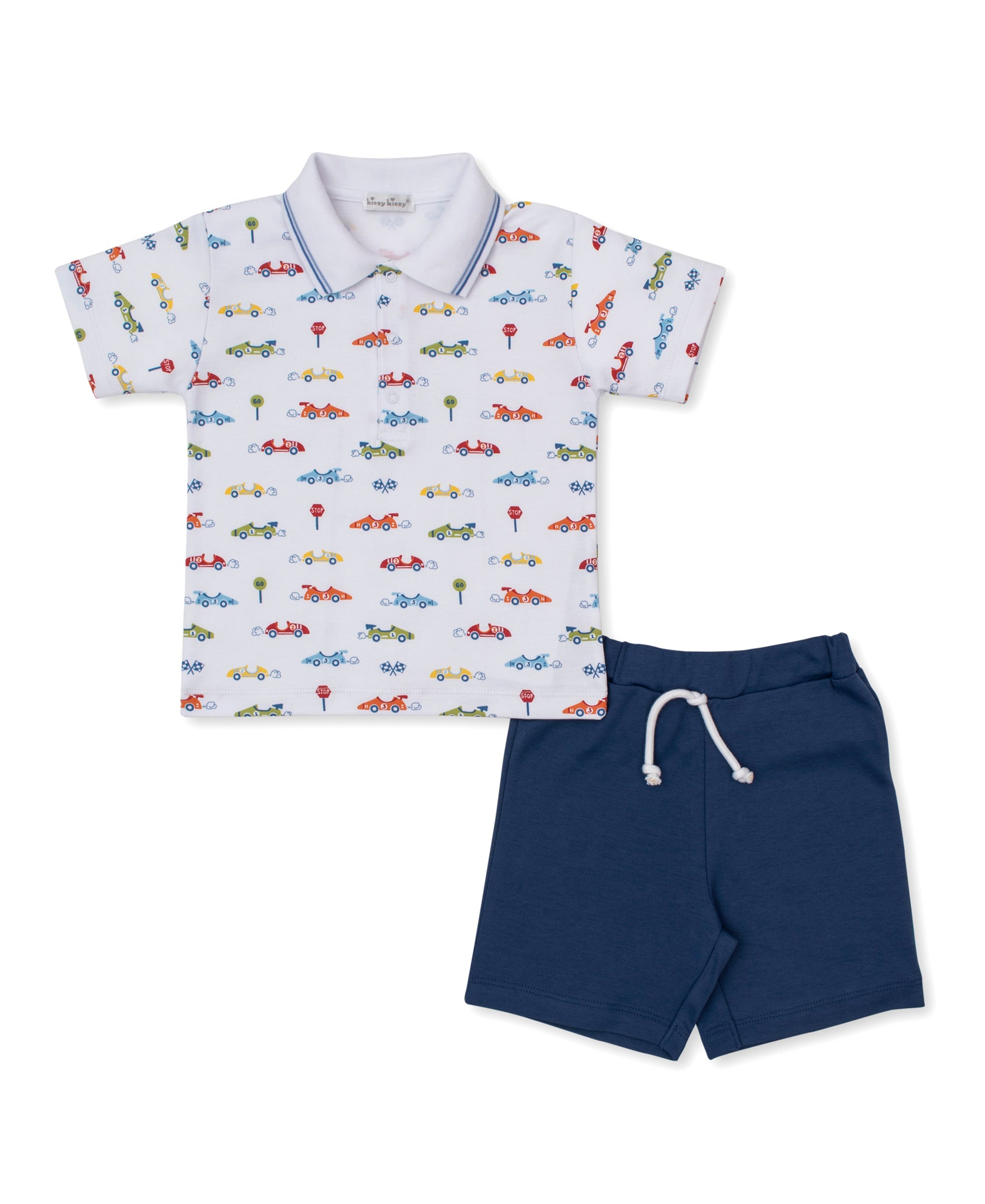 Sizzling Speedway Toddler Bermuda Set - Kissy Kissy