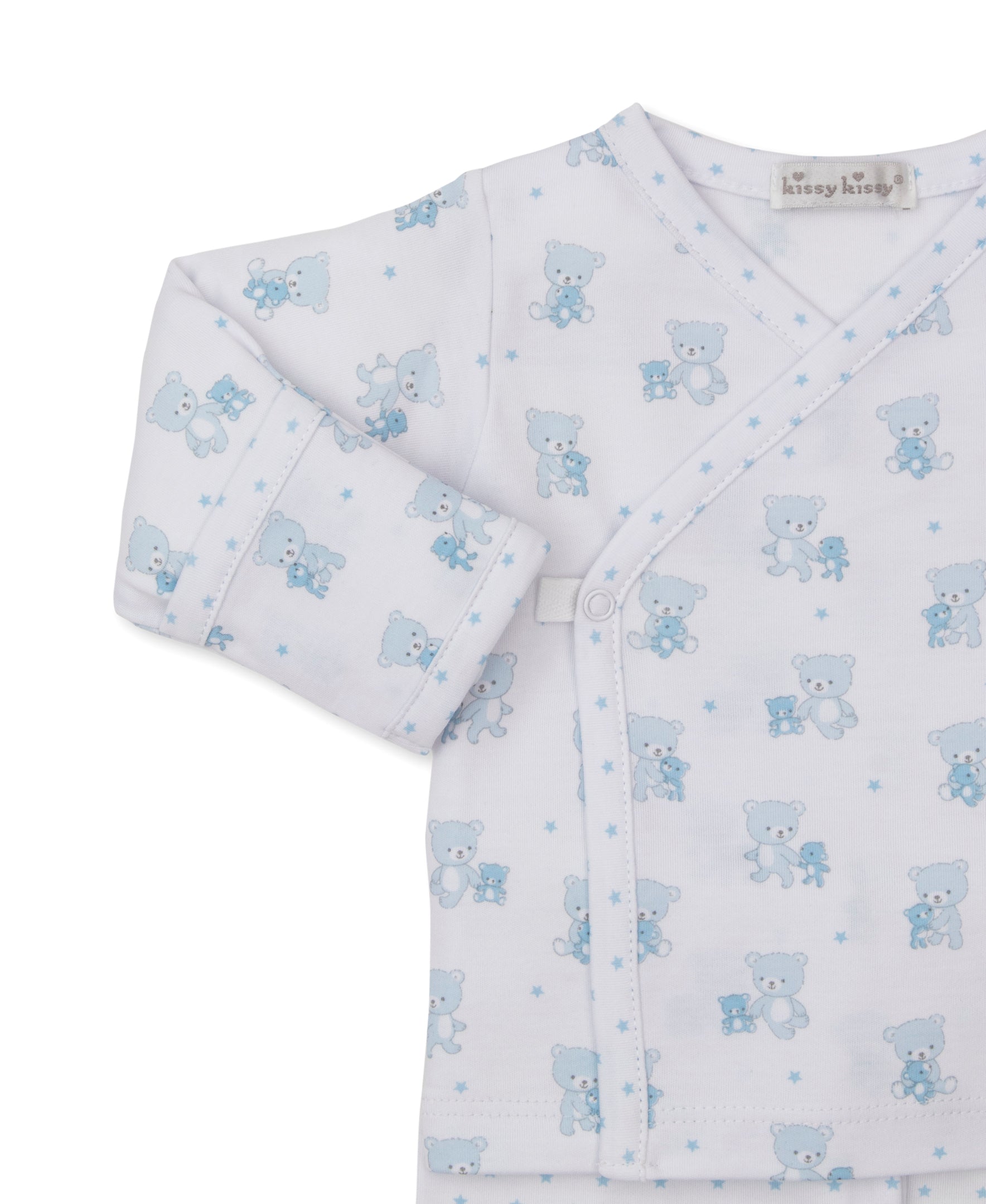 Teddy Bear Love Blue Footed Pant Set