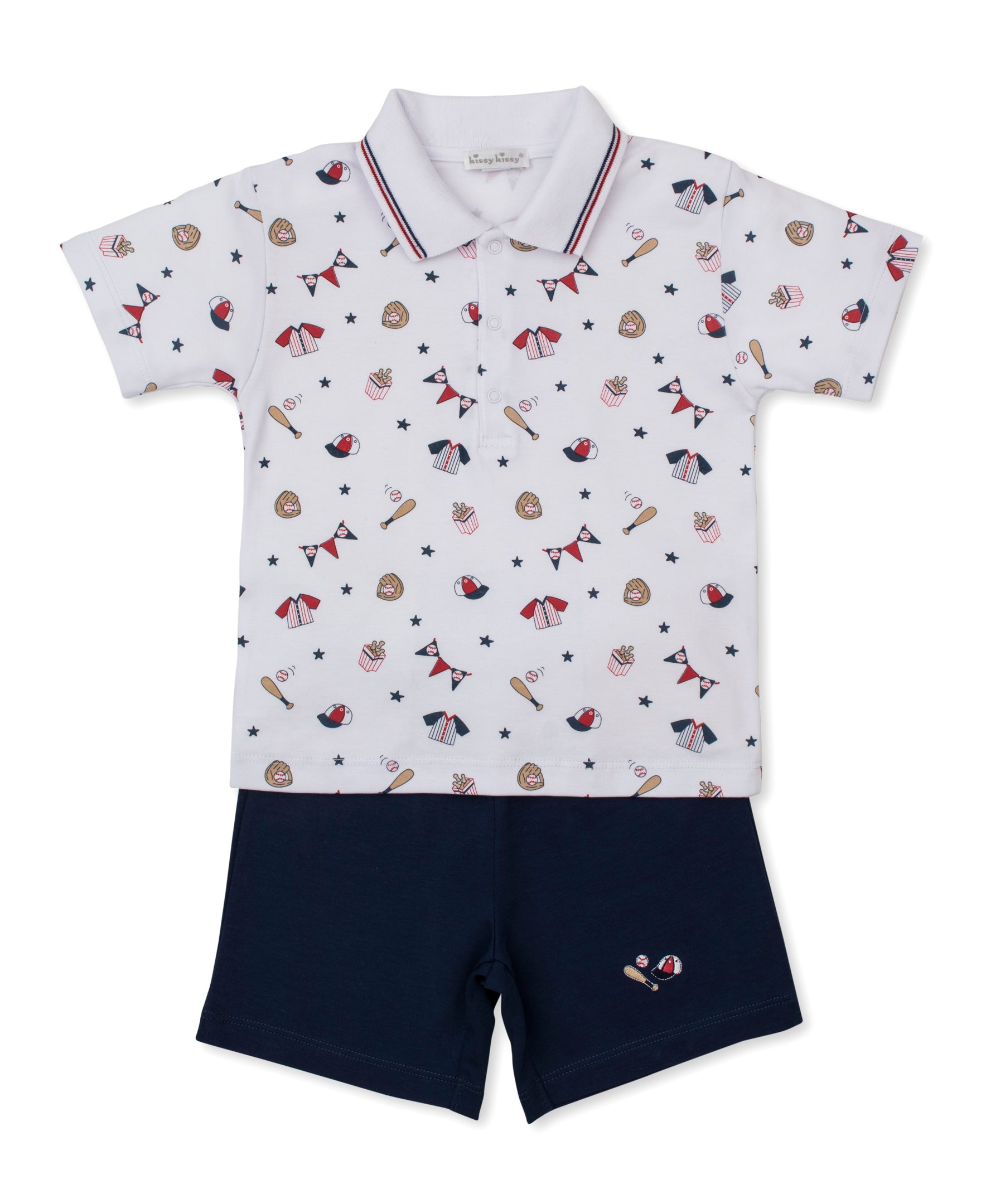 Fly Ball Toddler Bermuda Set - Kissy Kissy