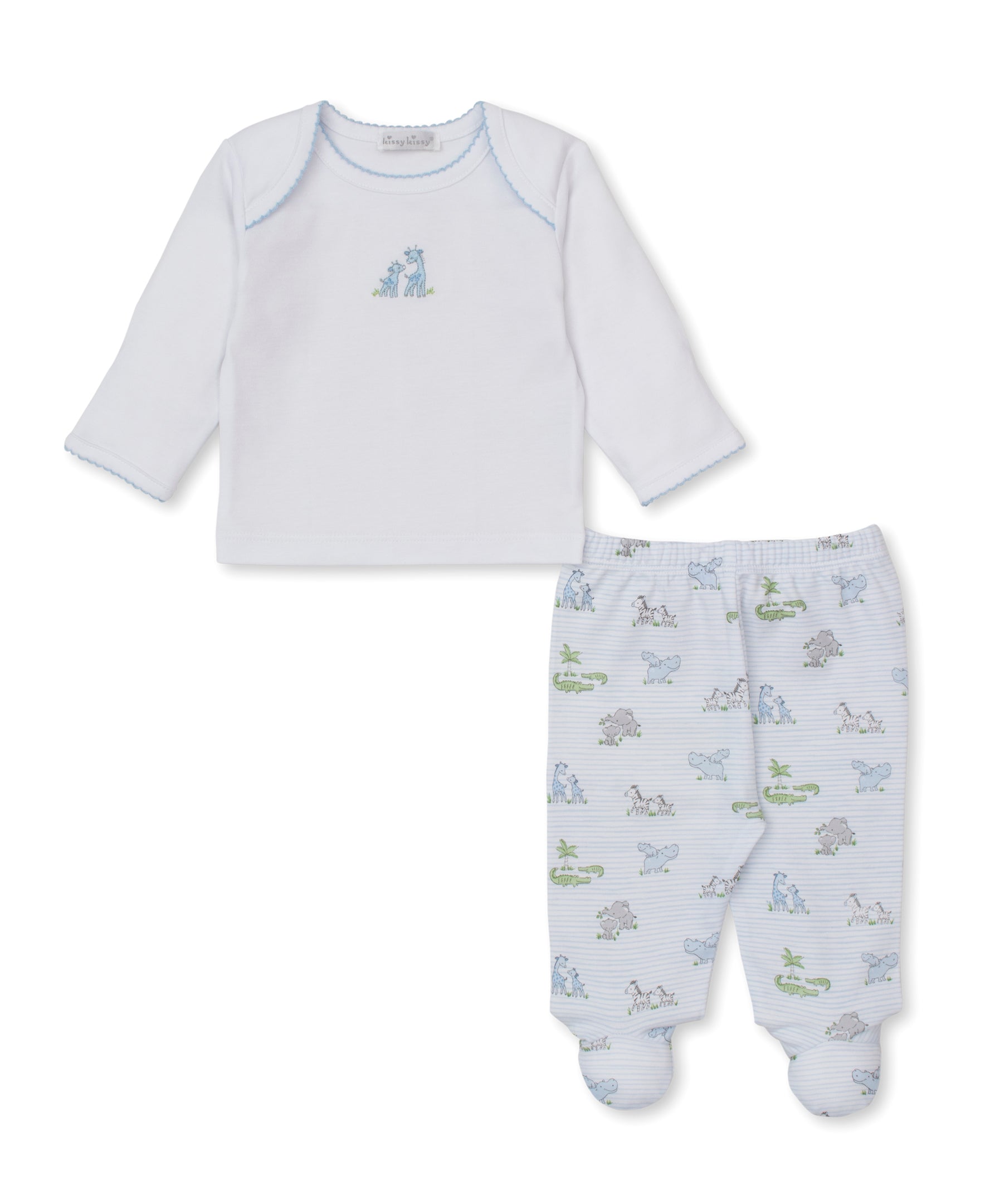 Safari Party Blue Footed Pant Set