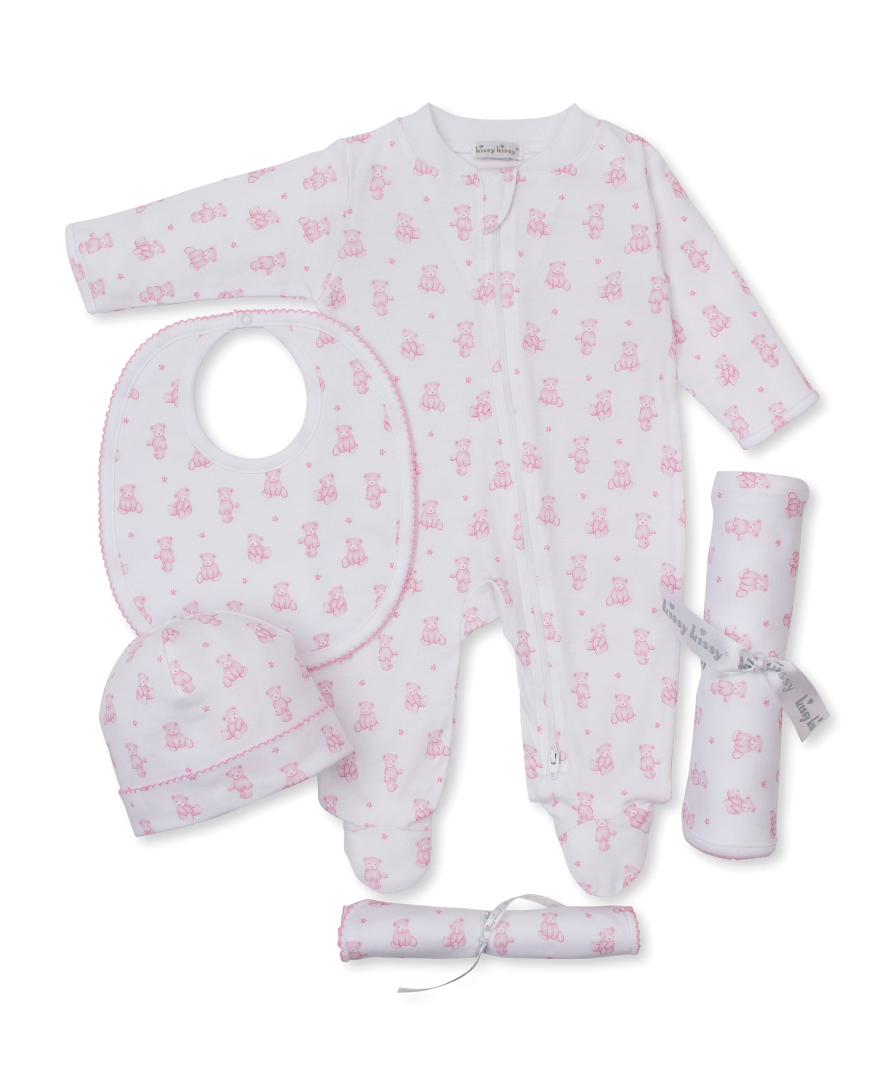 Teddy Bears Pink 5PC Gift Set w/Gift Box
