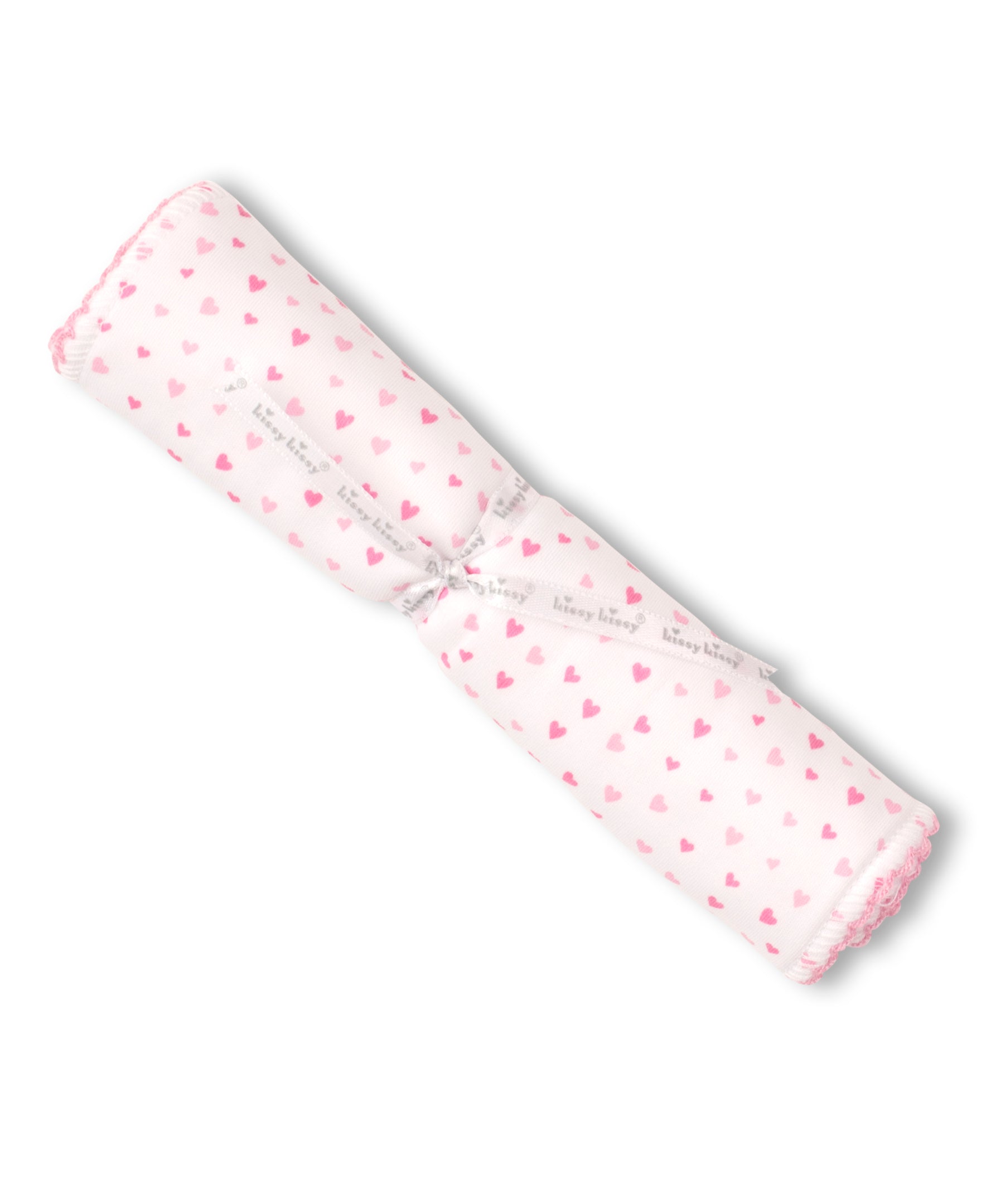 Kissy Sweethearts White Burp Cloth - Kissy Kissy