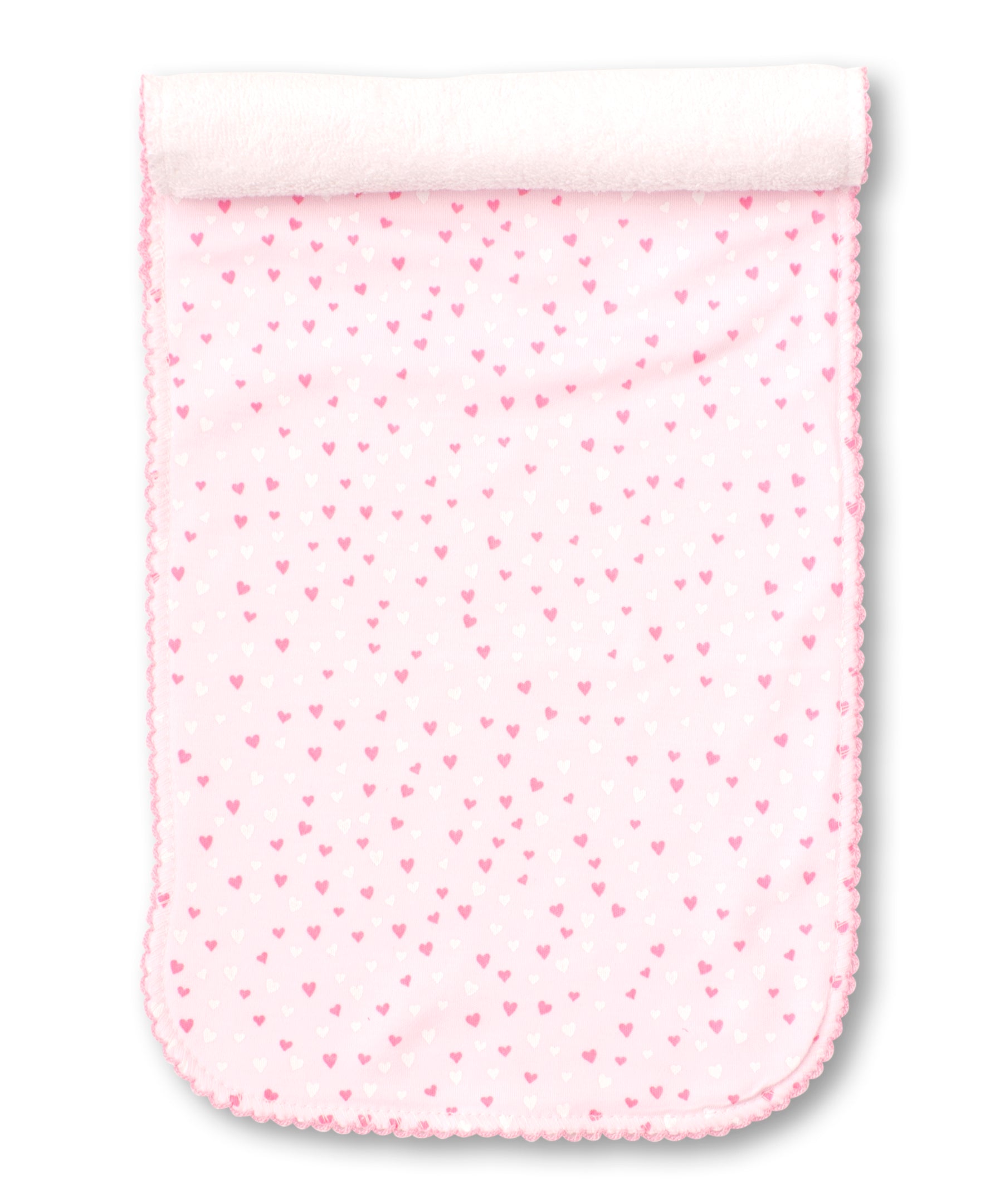 Kissy Sweethearts Pink Burp Cloth - Kissy Kissy