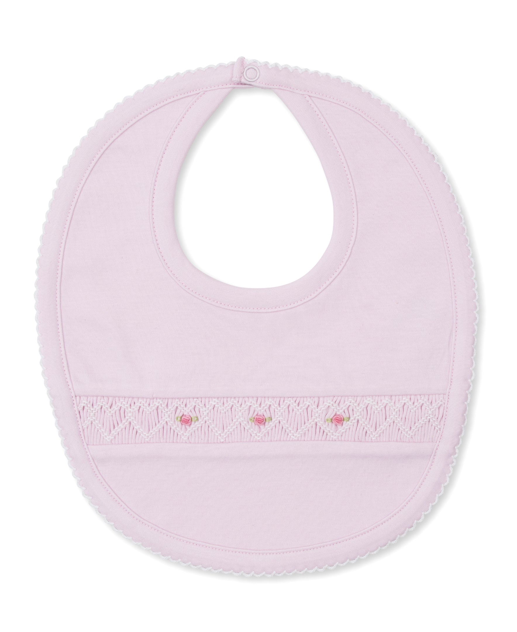CLB Fall Bishop 25 Pink Hand Smocked Bib - Kissy Kissy