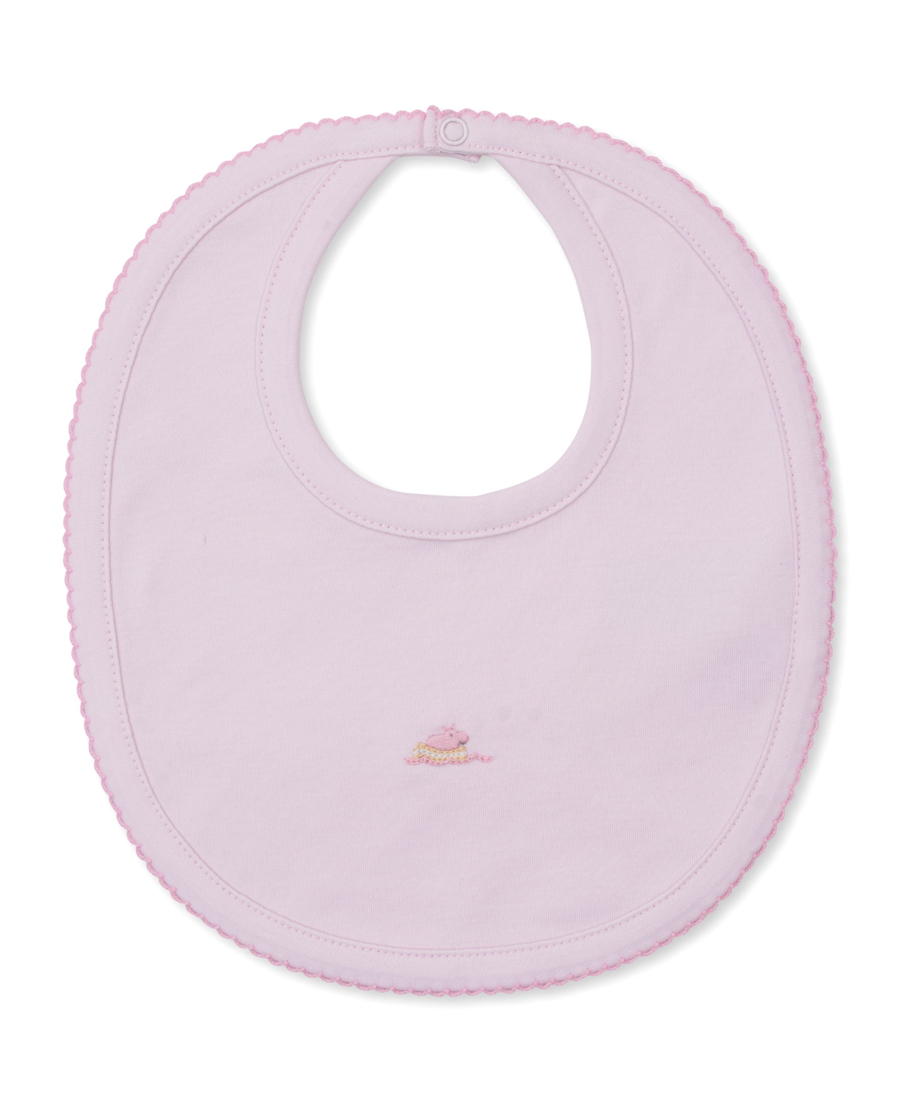 Premier Noah's Ark Pink Hand Emb. Bib - Kissy Kissy