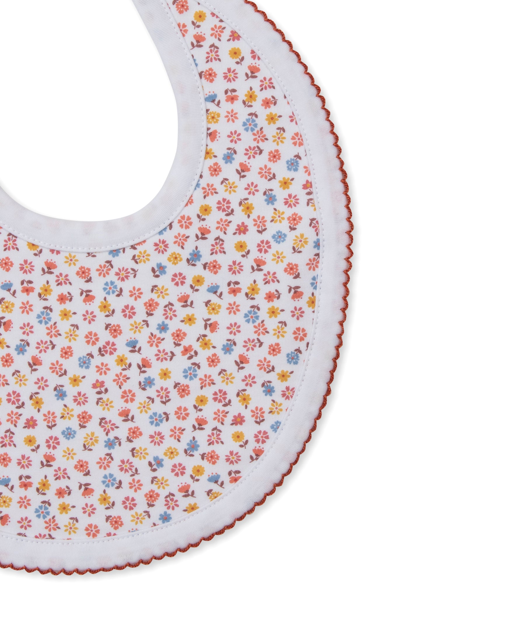 Patchwork Pumpkin Floral Bib - Kissy Kissy