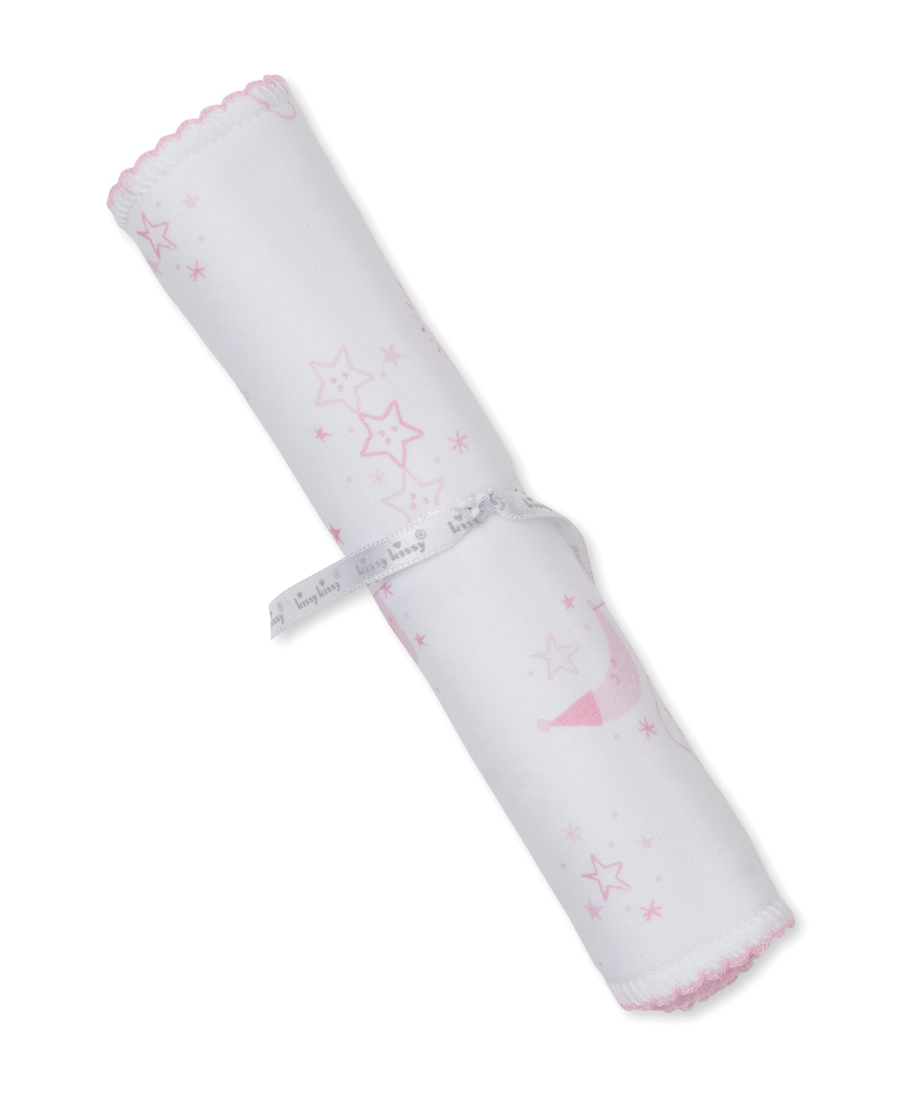Nightfall Pink Burp Cloth - Kissy Kissy