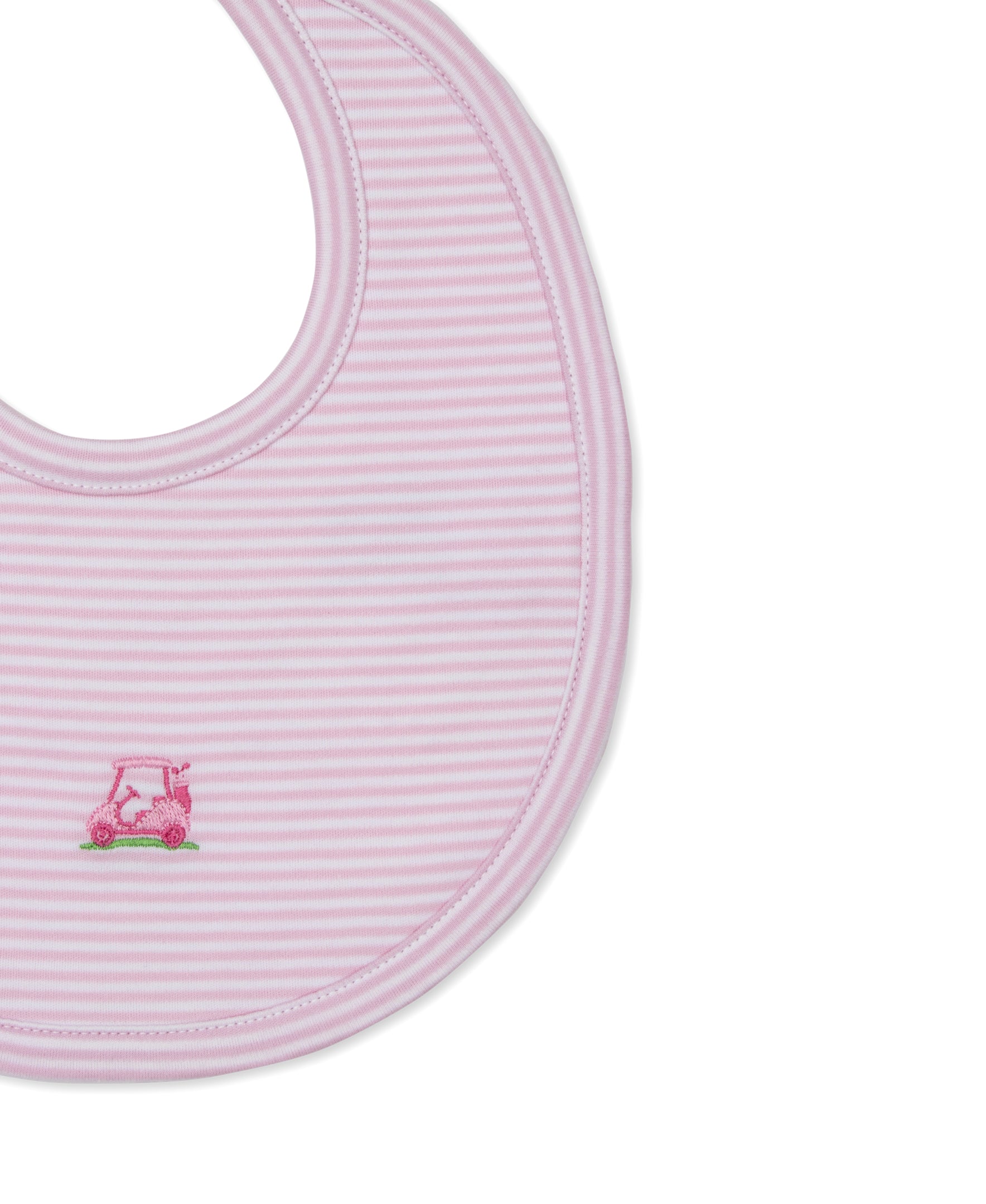 Golf Championship Pink Stripe Bib - Kissy Kissy
