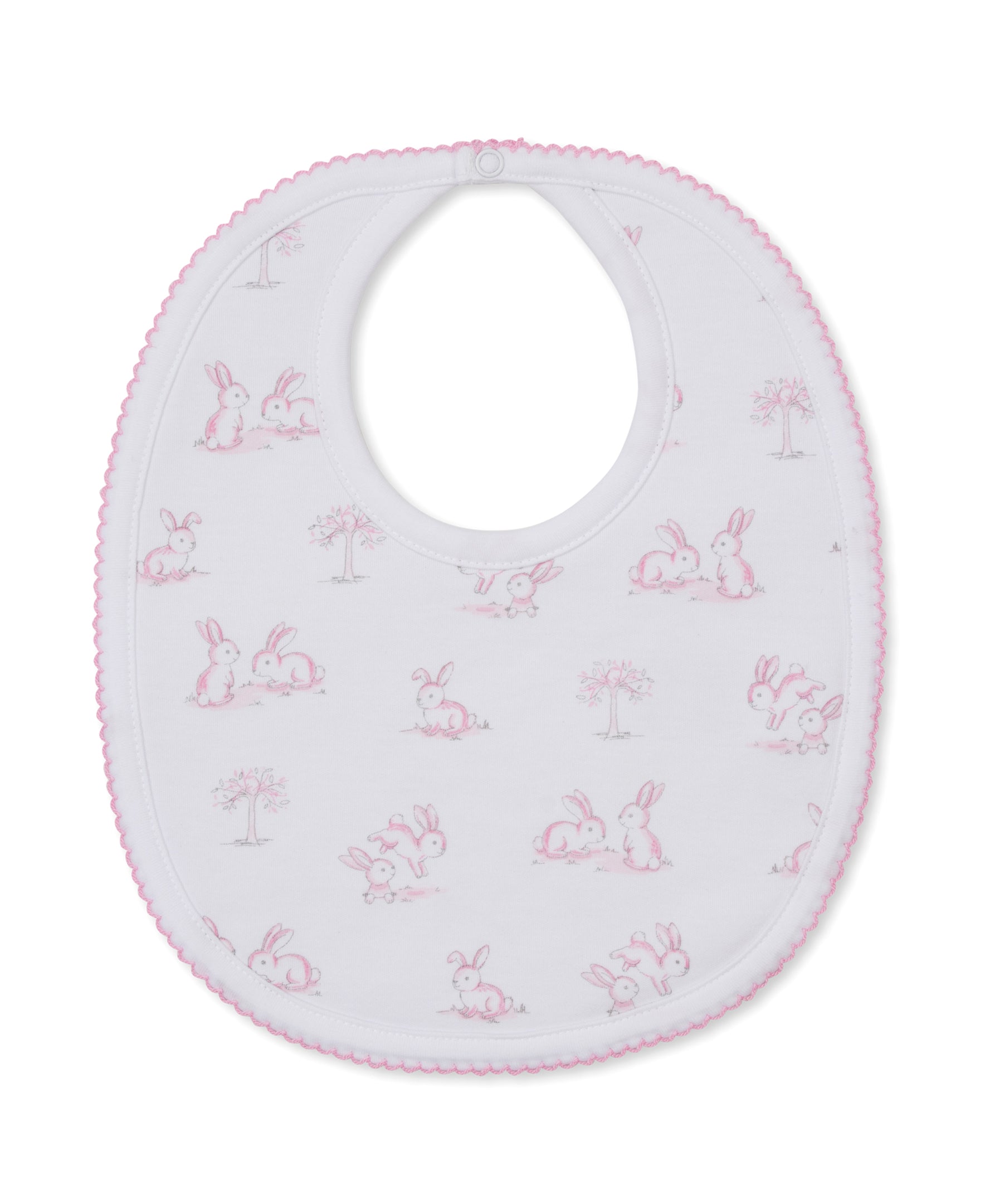 Springtime Bunny Fun Pink Bib - Kissy Kissy