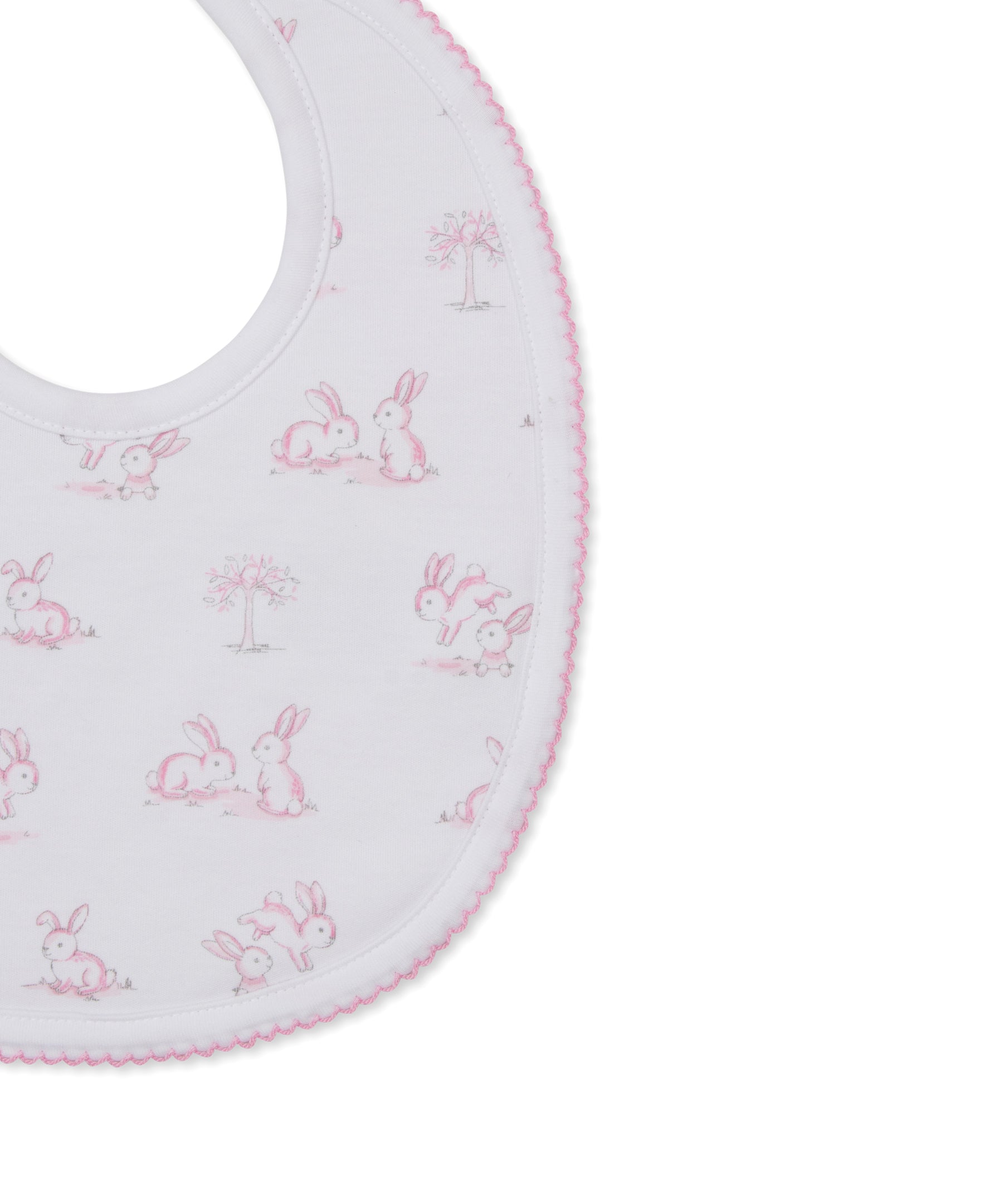 Springtime Bunny Fun Pink Bib - Kissy Kissy