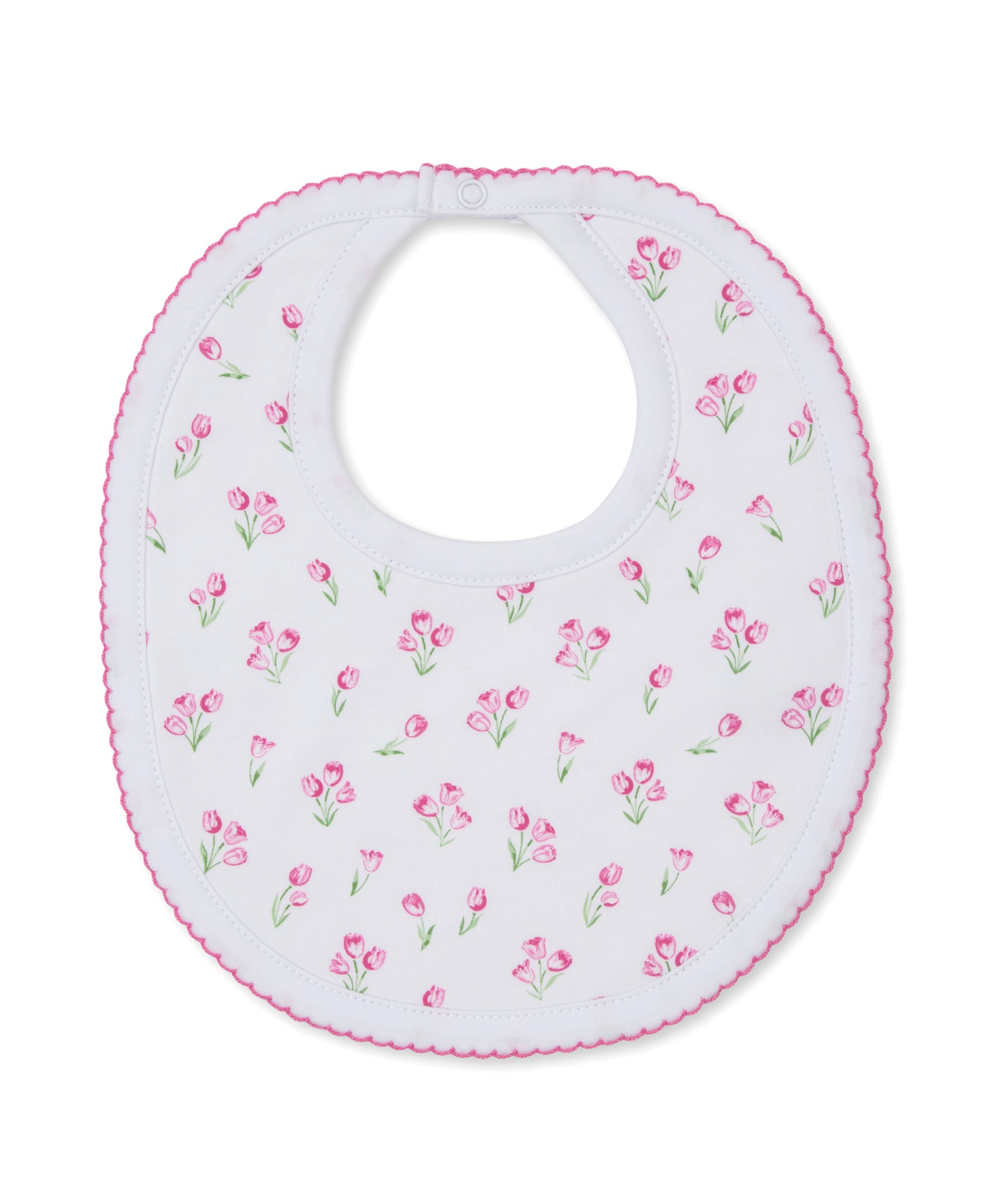 Timeless Tulips White Bib - Kissy Kissy