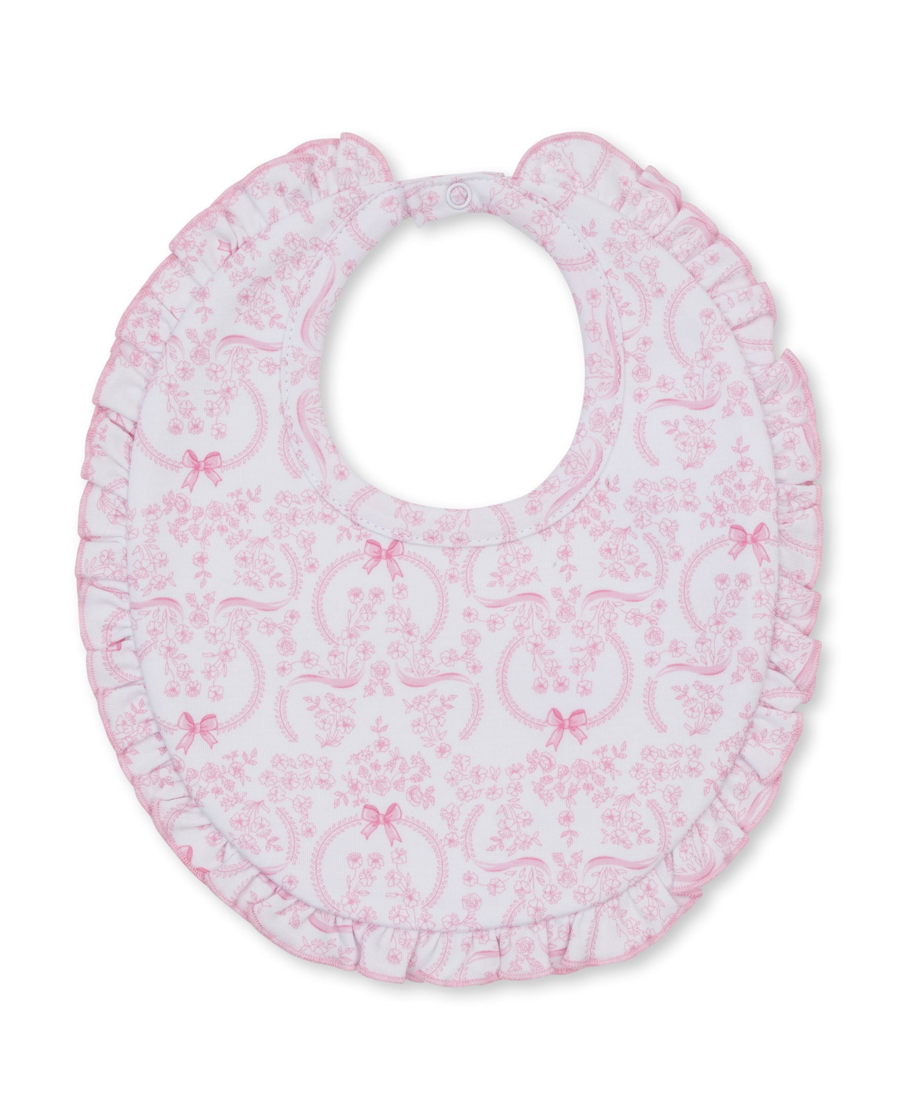 Delicate Blooming Bows Pink Bib - Kissy Kissy