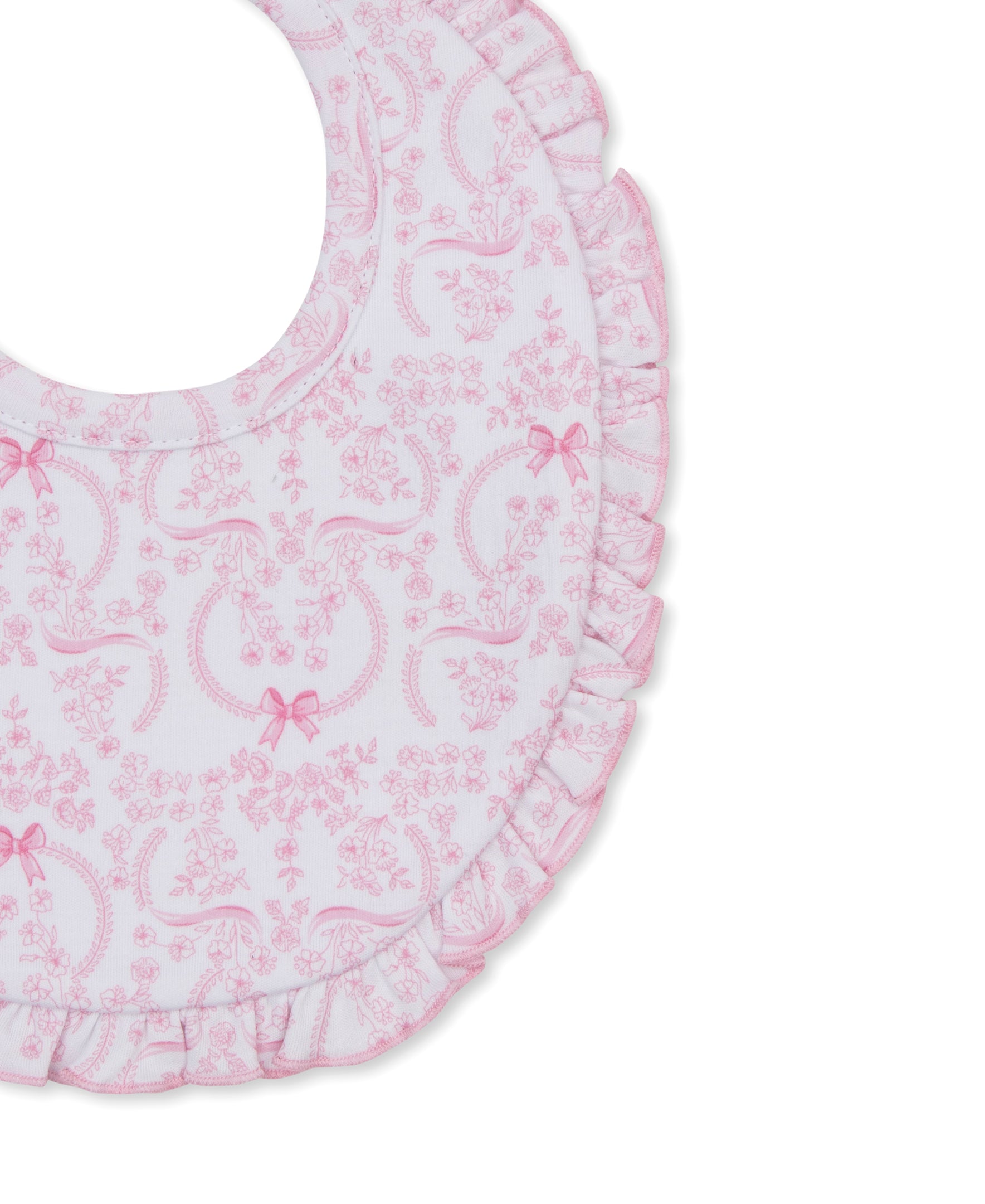 Delicate Blooming Bows Pink Bib - Kissy Kissy