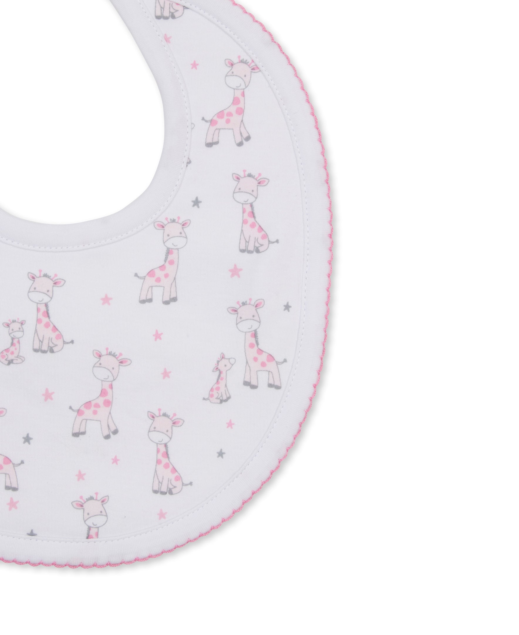 Just Giraffes Pink Bib - Kissy Kissy