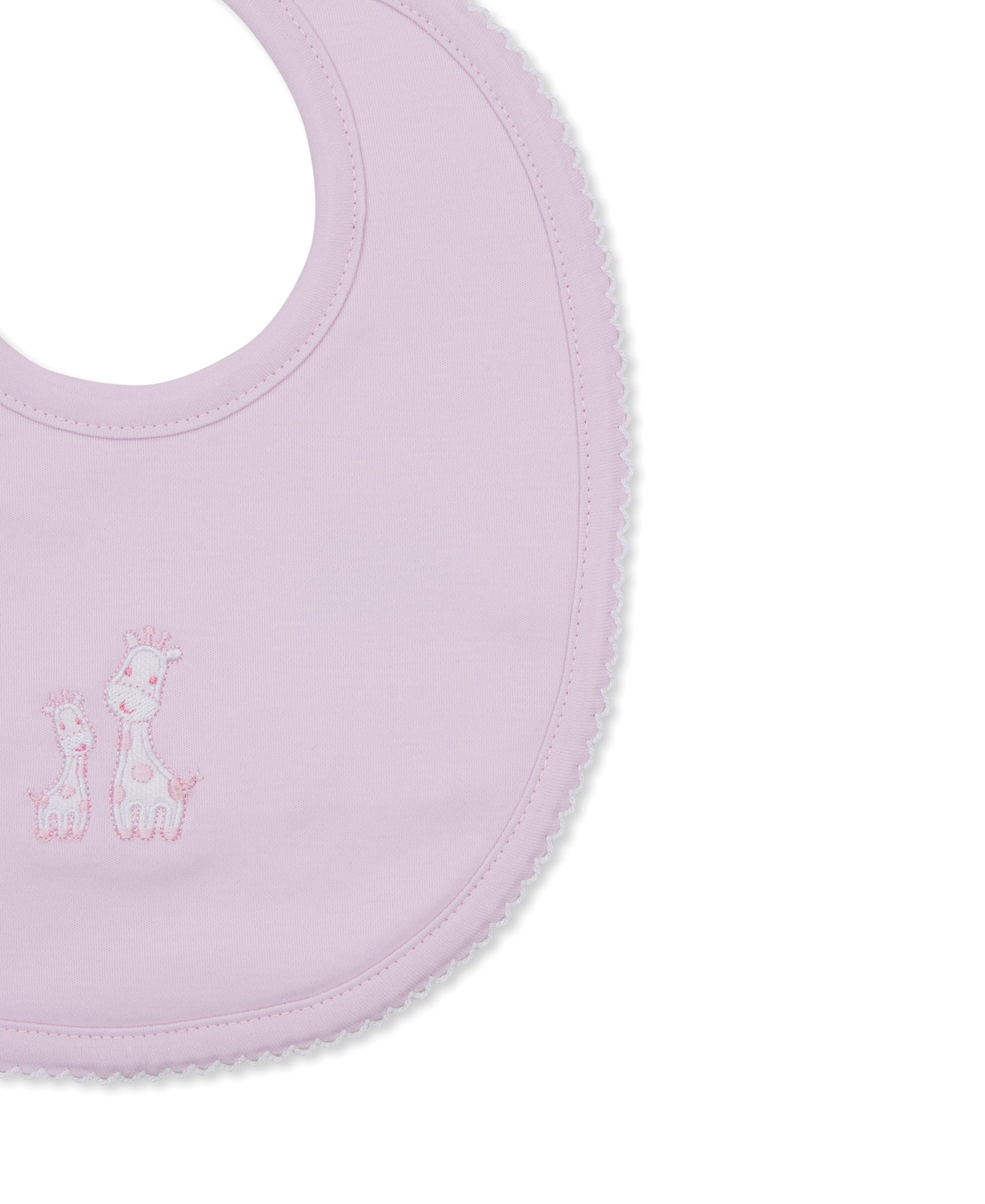 Giraffe Laughs Pink Bib - Kissy Kissy