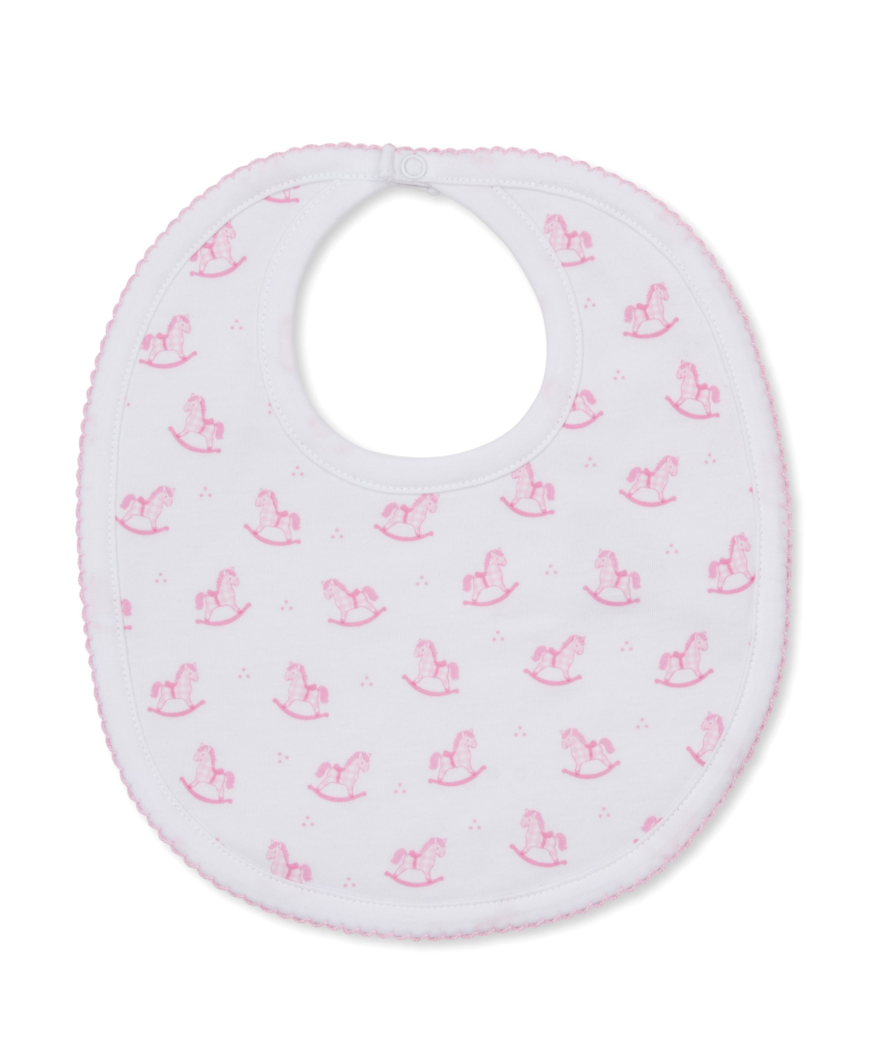 Gingham Rockers Pink Bib