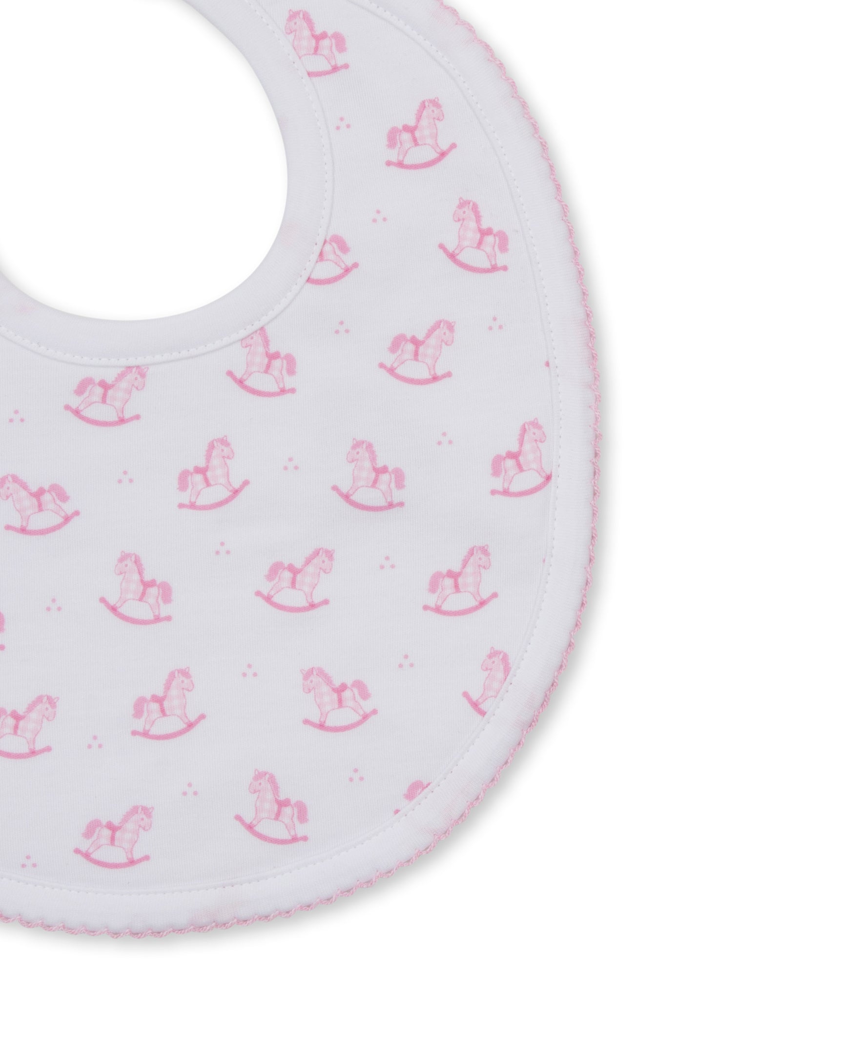 Gingham Rockers Pink Bib