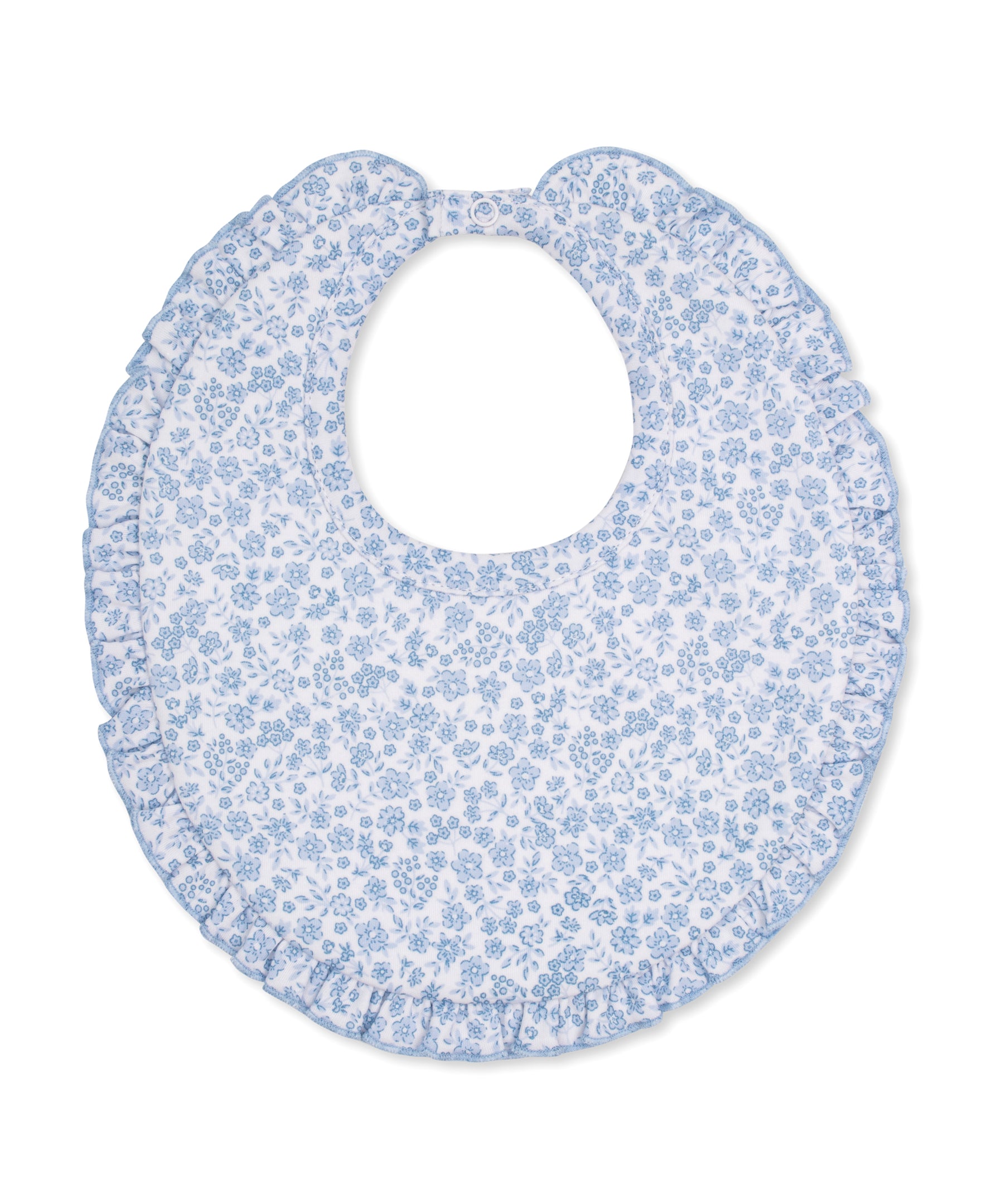 Fall Blooms Blue Bib - Kissy Kissy
