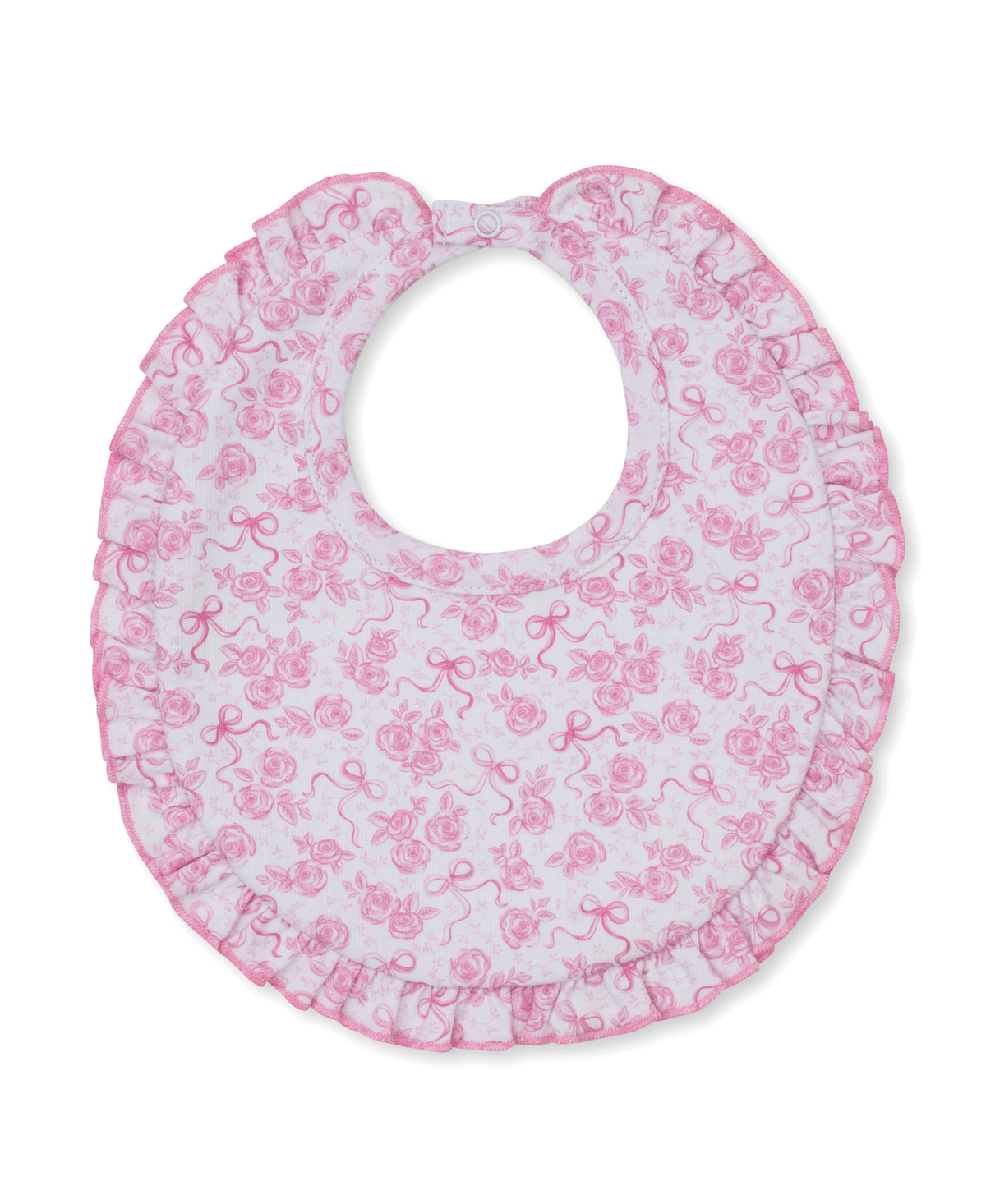 Roses & Bows Pink Bib - Kissy Kissy