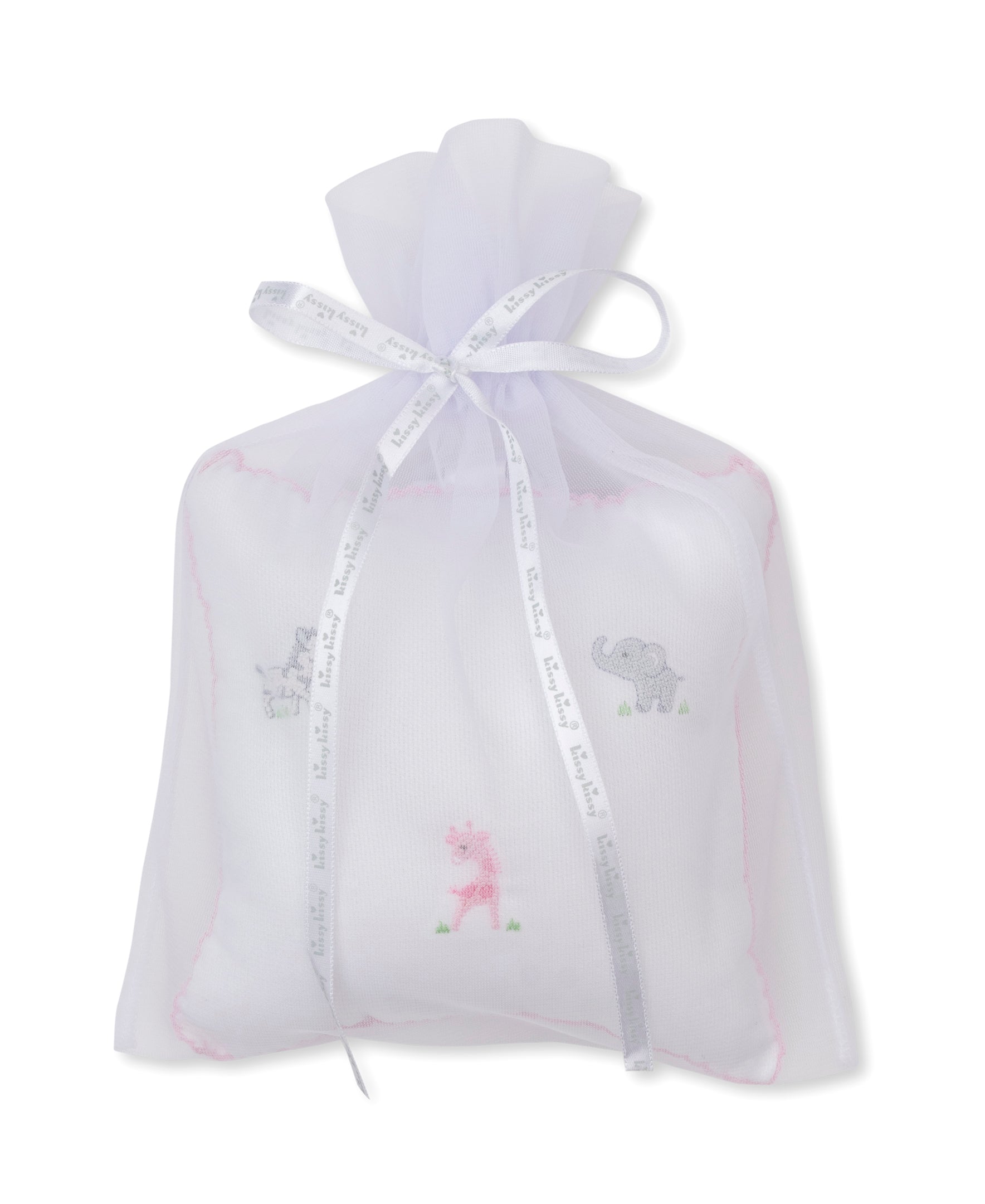 SCE Safari Party Pink Hand Emb. Musical Pillow - Kissy Kissy