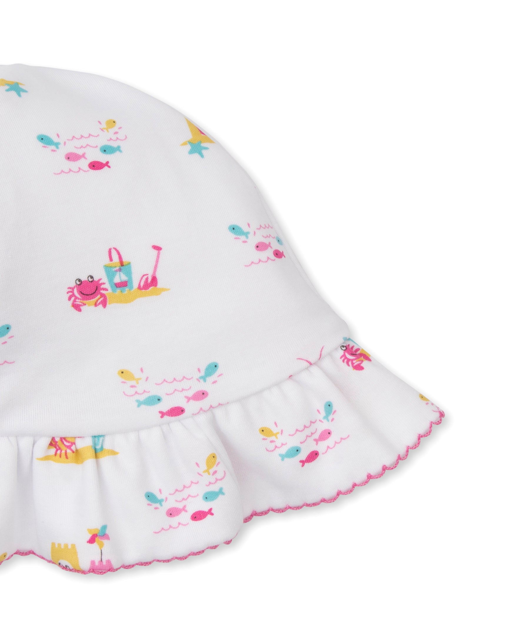 Lobsters Sandy Smiles Pink Floppy Hat - Kissy Kissy