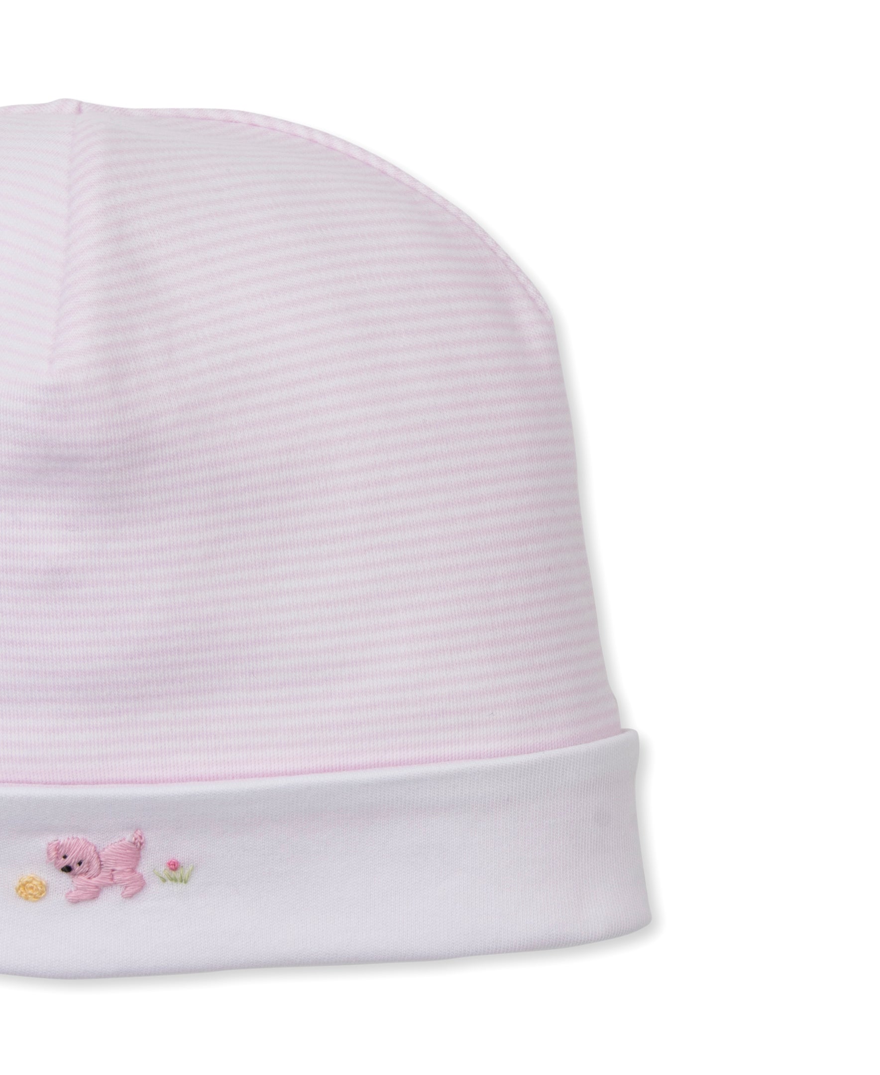Premier Playful Pups Pink/White Hand Emb. Hat - Kissy Kissy