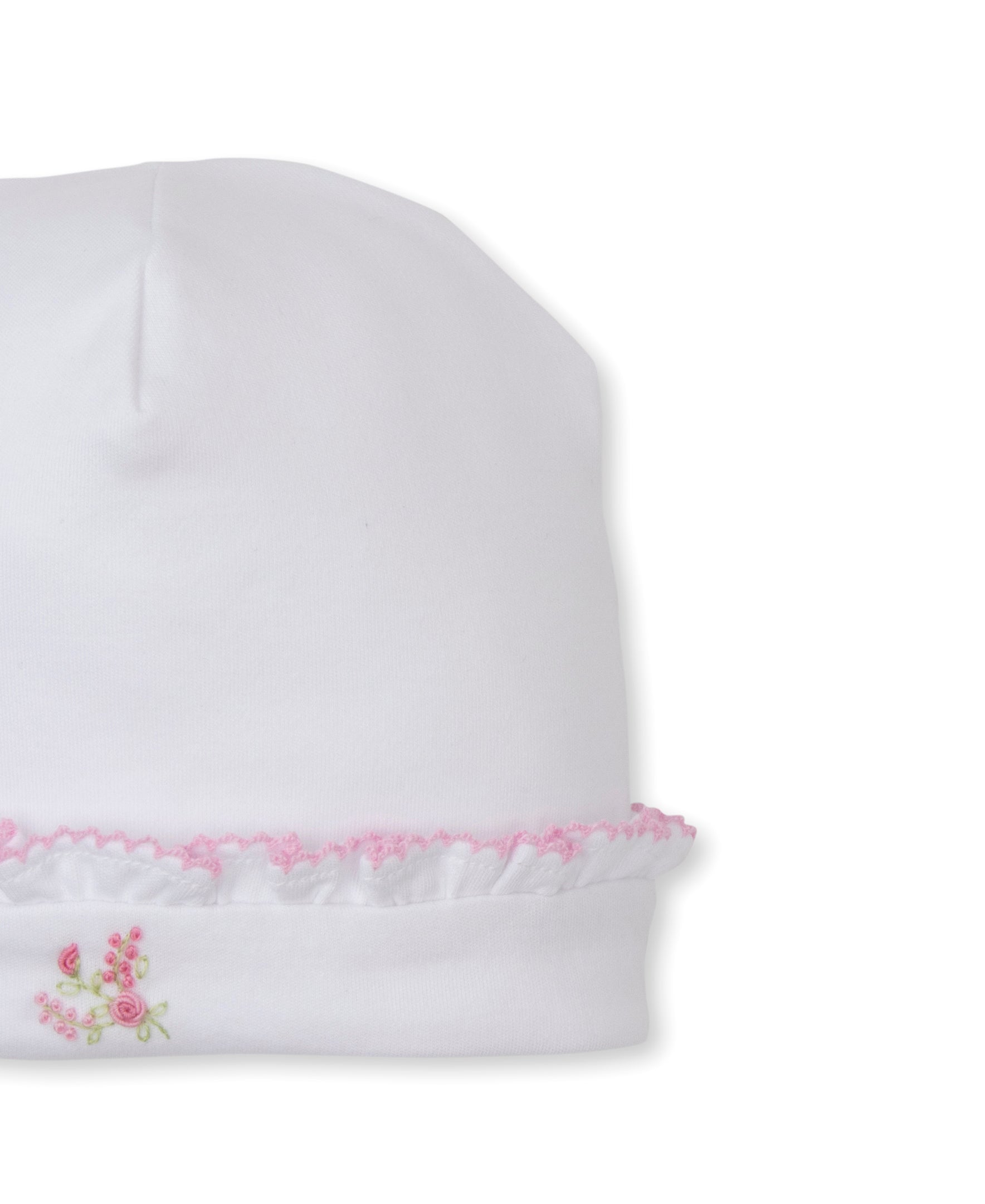SCE Victorian Roses White/Pink Hand Emb. Hat