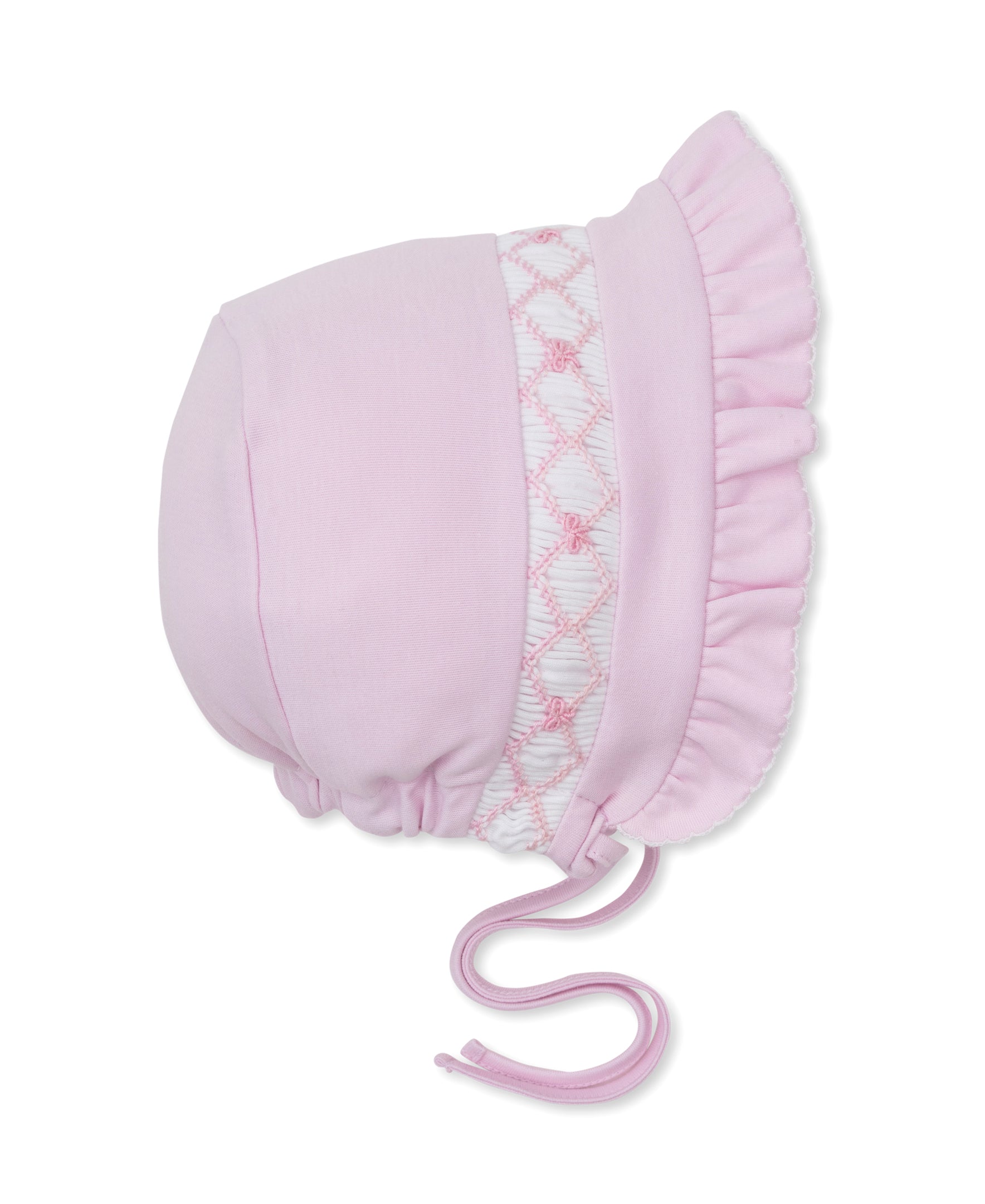 CLB Summer Bows 26 Pink Hand Smocked Bonnet - Kissy Kissy