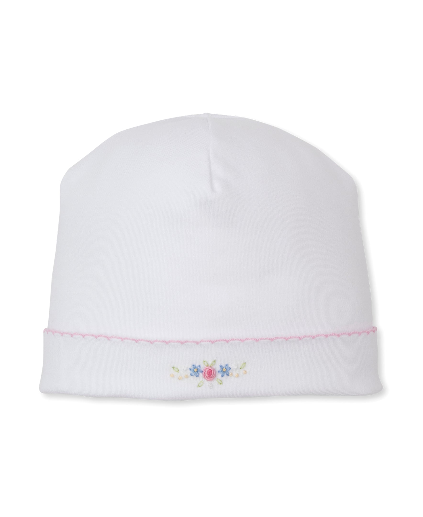 Premier Pastel Gardens White/Pink Hand Emb. Hat - Kissy Kissy