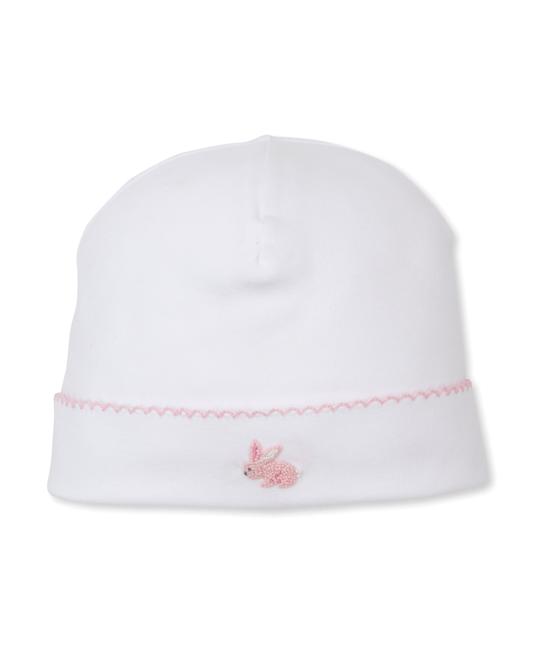 Premier Springtime Bunny Fun White/Pink Hand Emb. Hat - Kissy Kissy