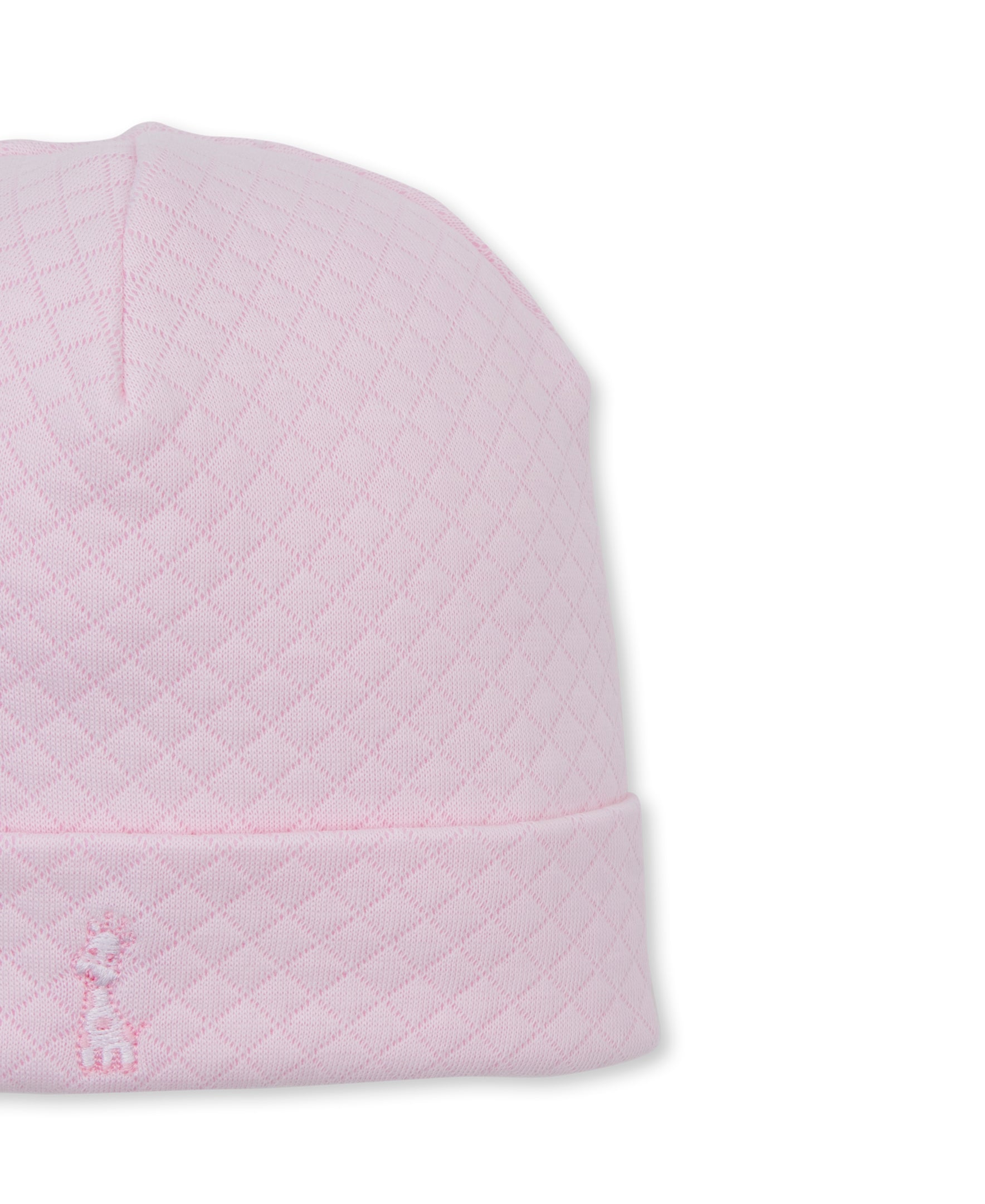 Giraffe Laughs Pink Jacquard Hat - Kissy Kissy