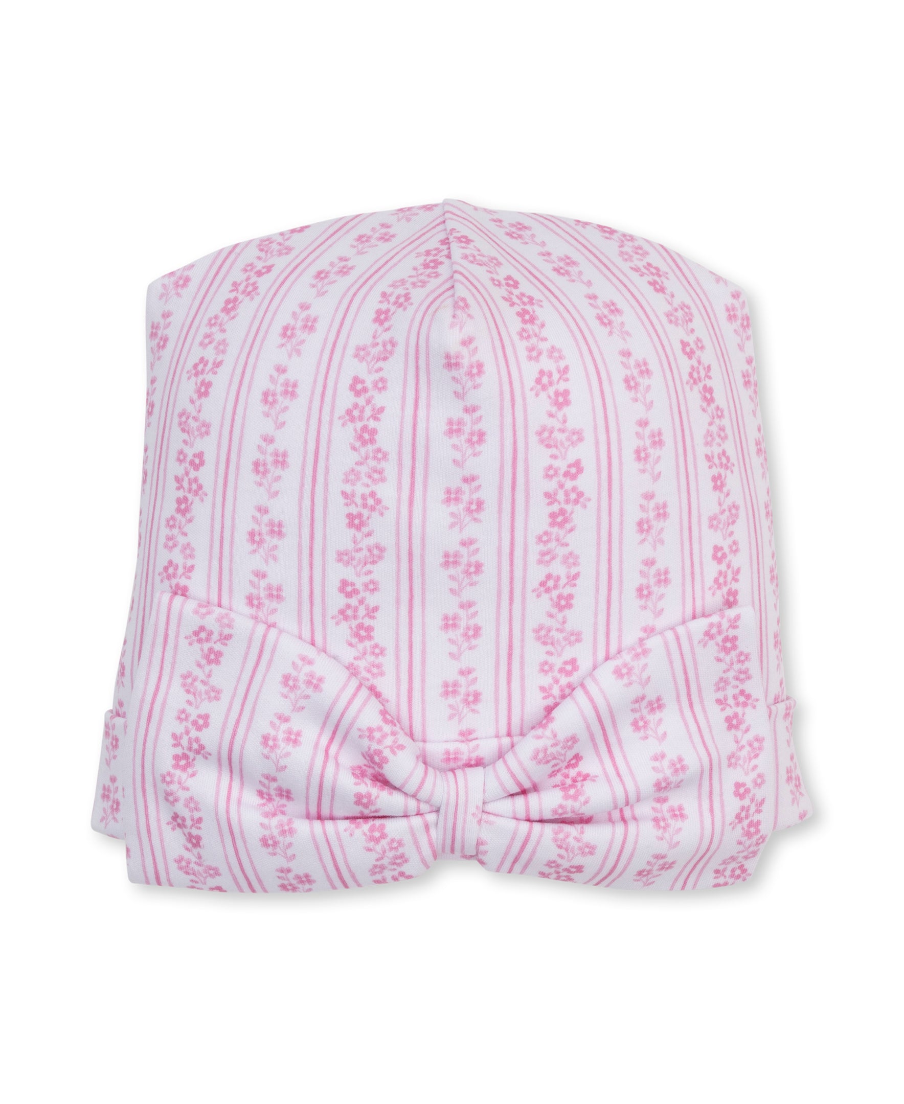 Watercolor Floral Stripes Pink Novelty Hat