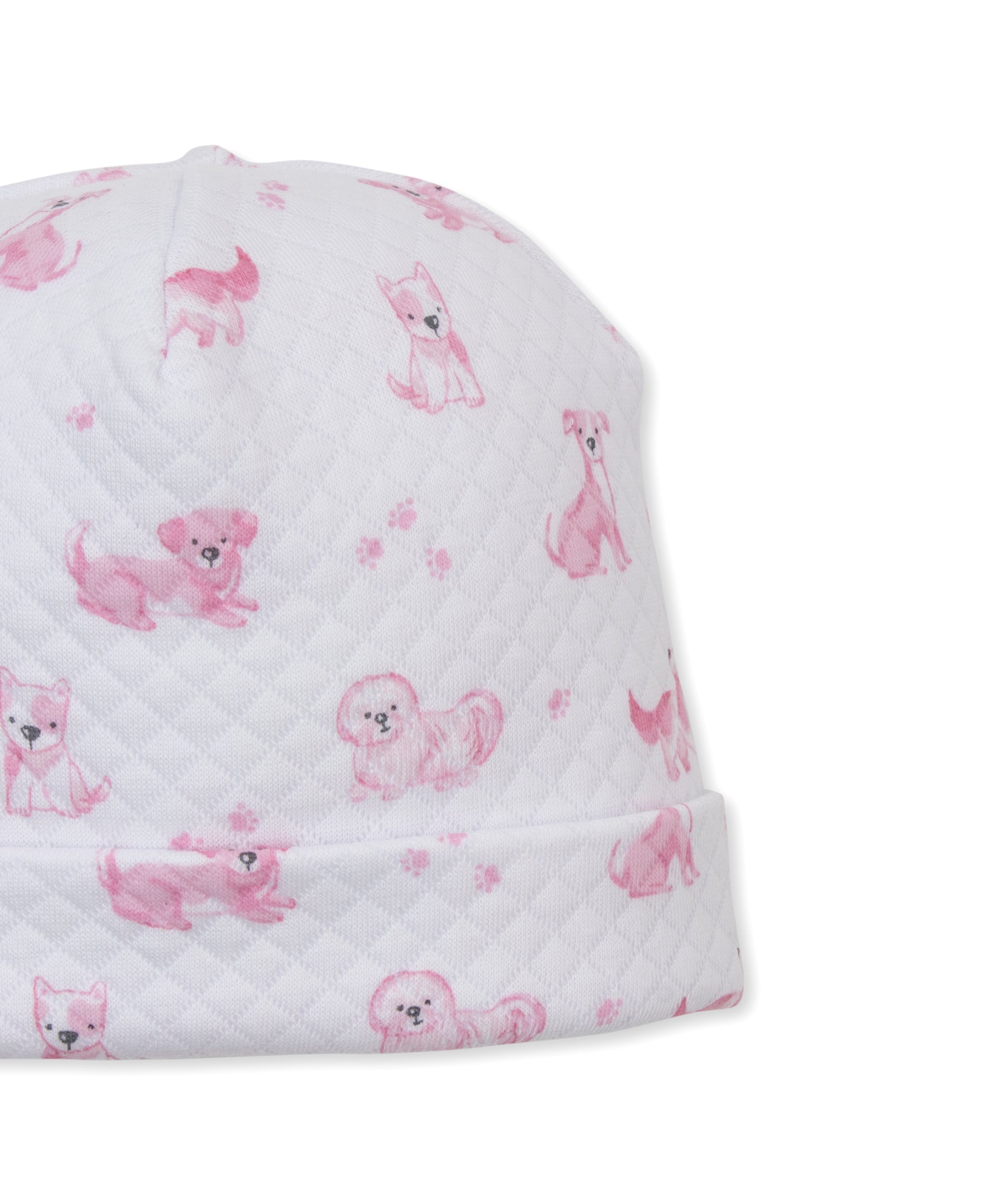 Puppy Paws Pink Jacquard Hat - Kissy Kissy