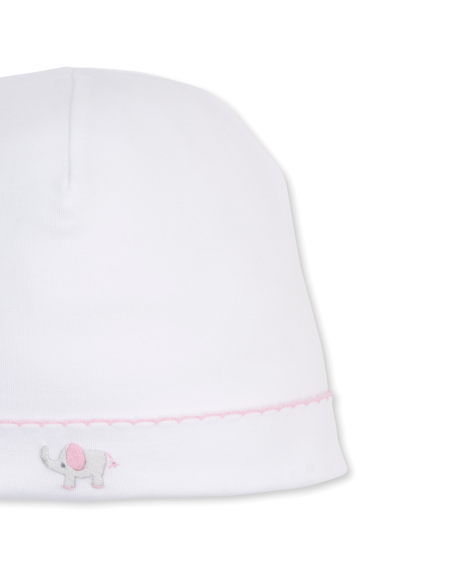 SCE Jungle Hang Out White/Pink Hand Emb. Hat - Kissy Kissy