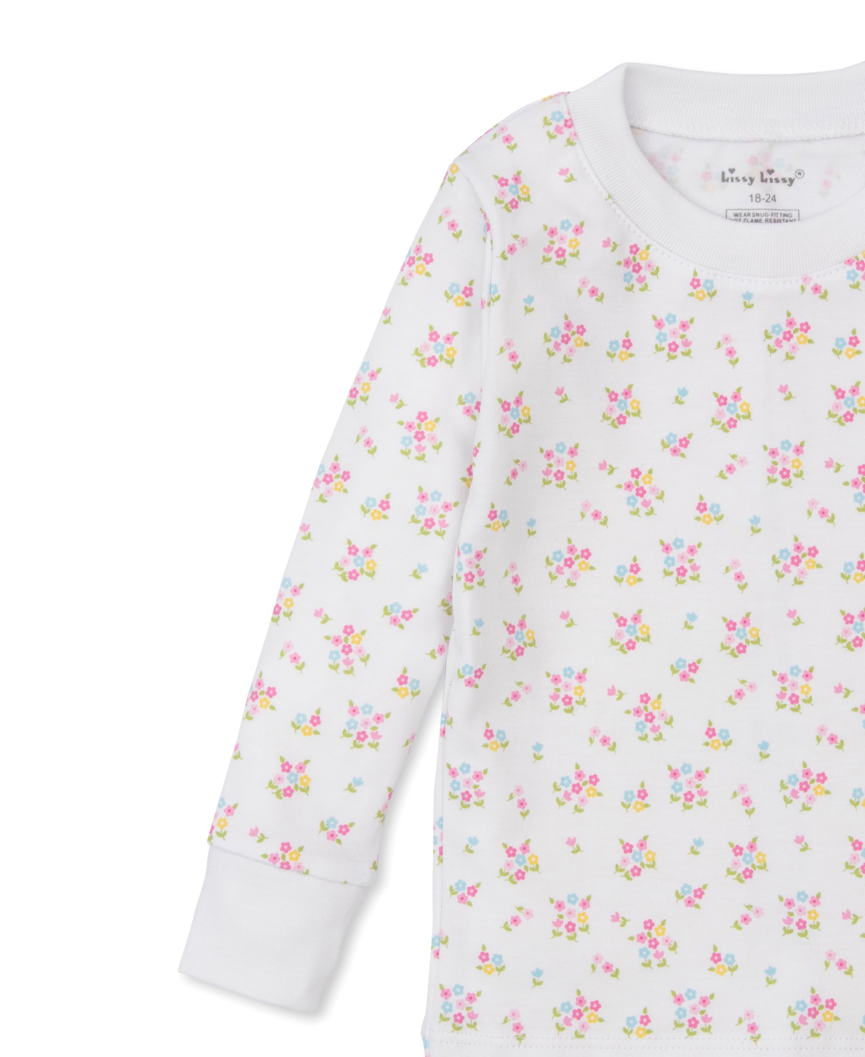 Rainbows Abloom Floral Toddler Pajama Set - Kissy Kissy