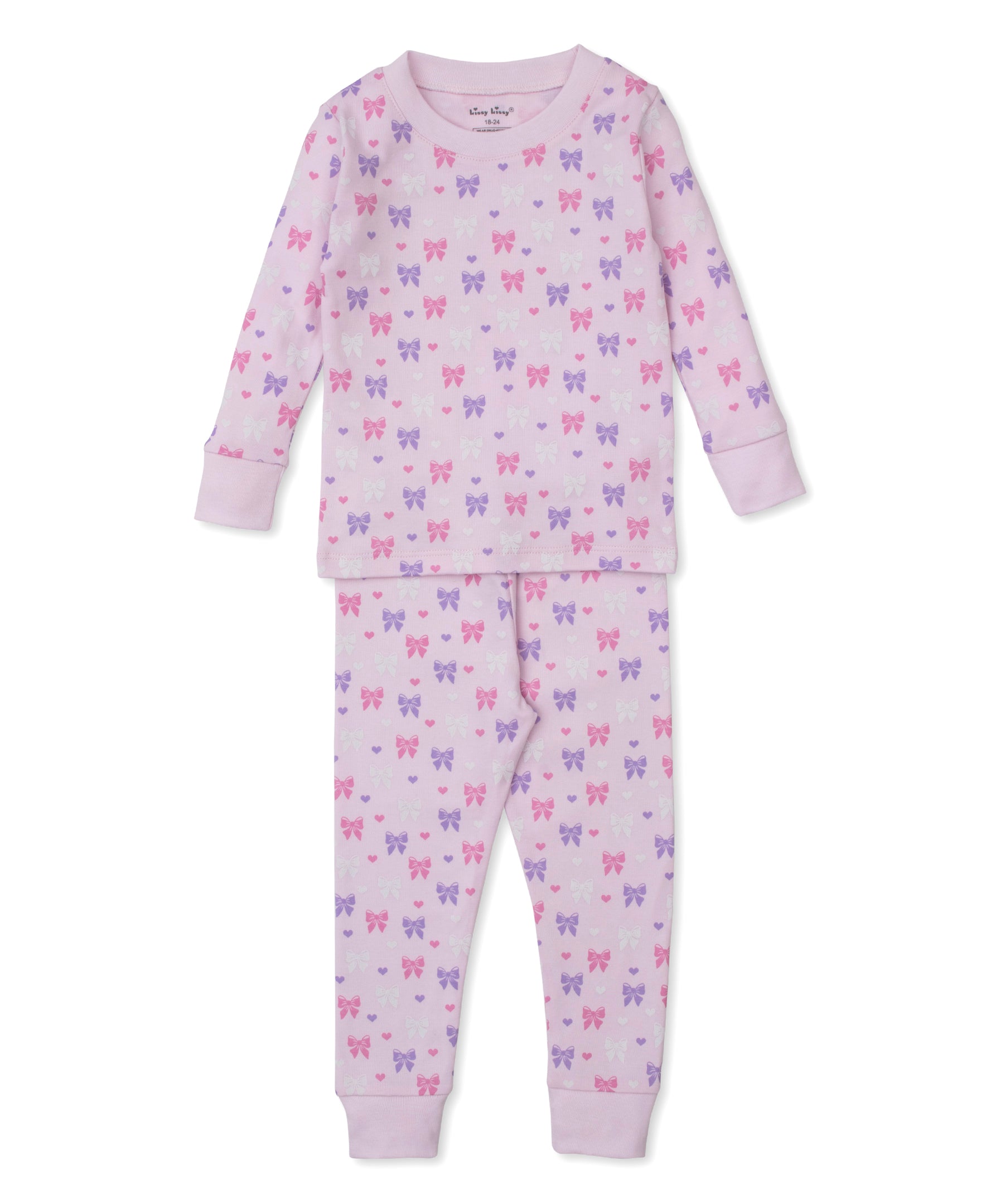 Billowy Bows Pink Toddler Pajama Set - Kissy Kissy